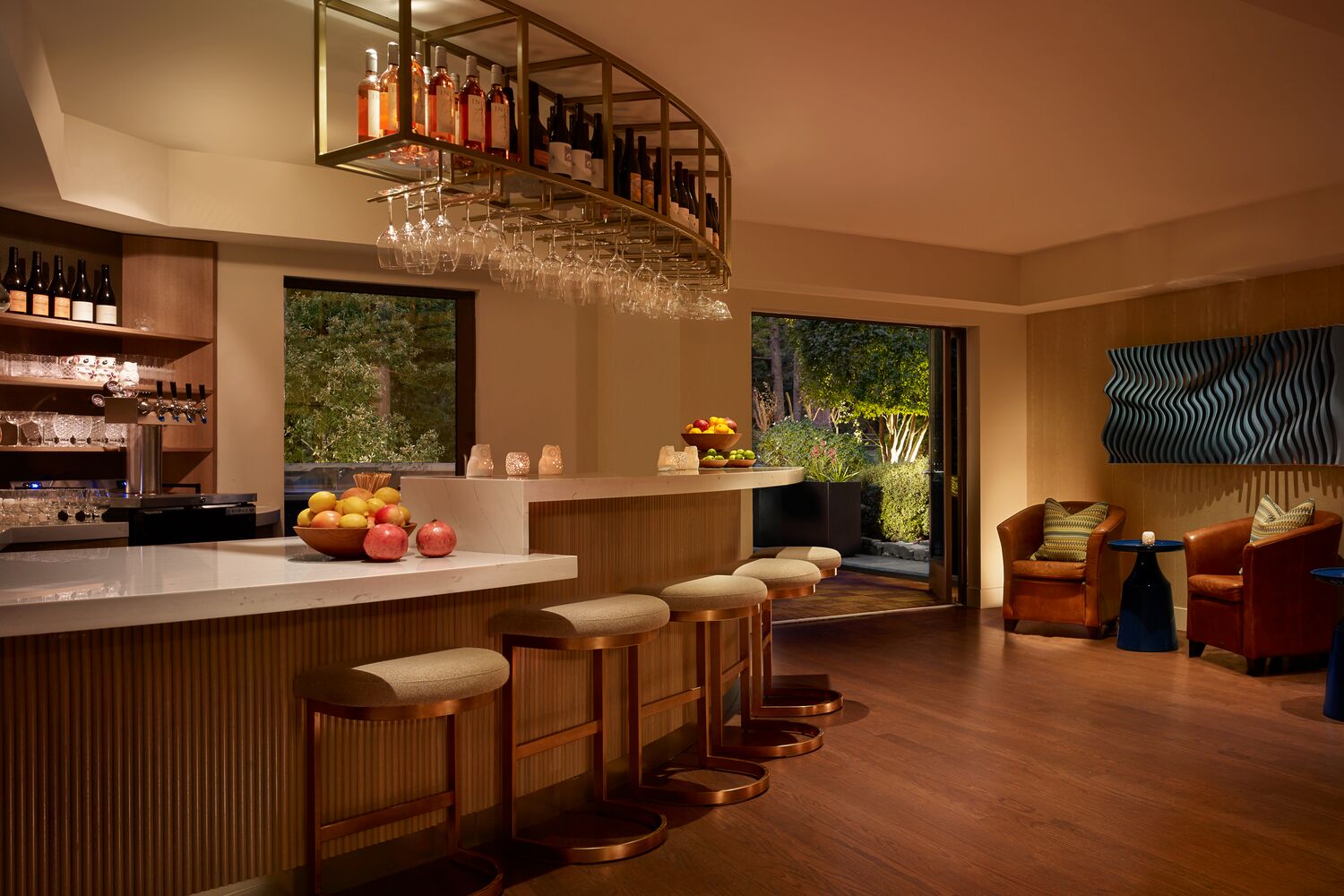 Hideaway lounge at Canyon Ranch Woodside.