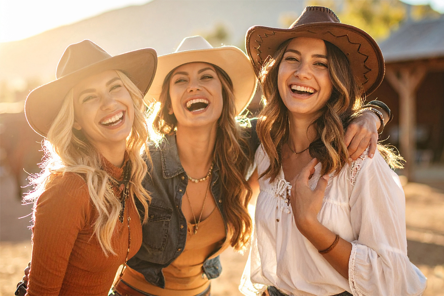 a group of girls w hats