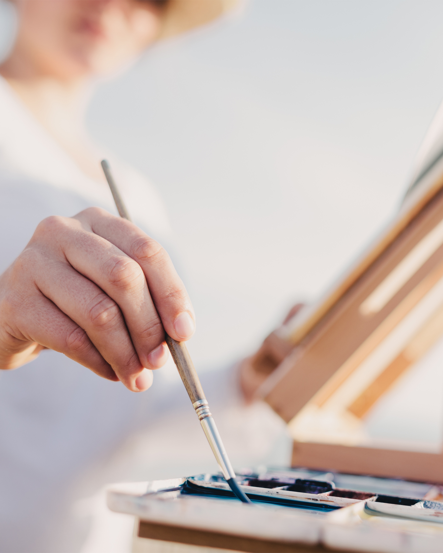  a woman drawing