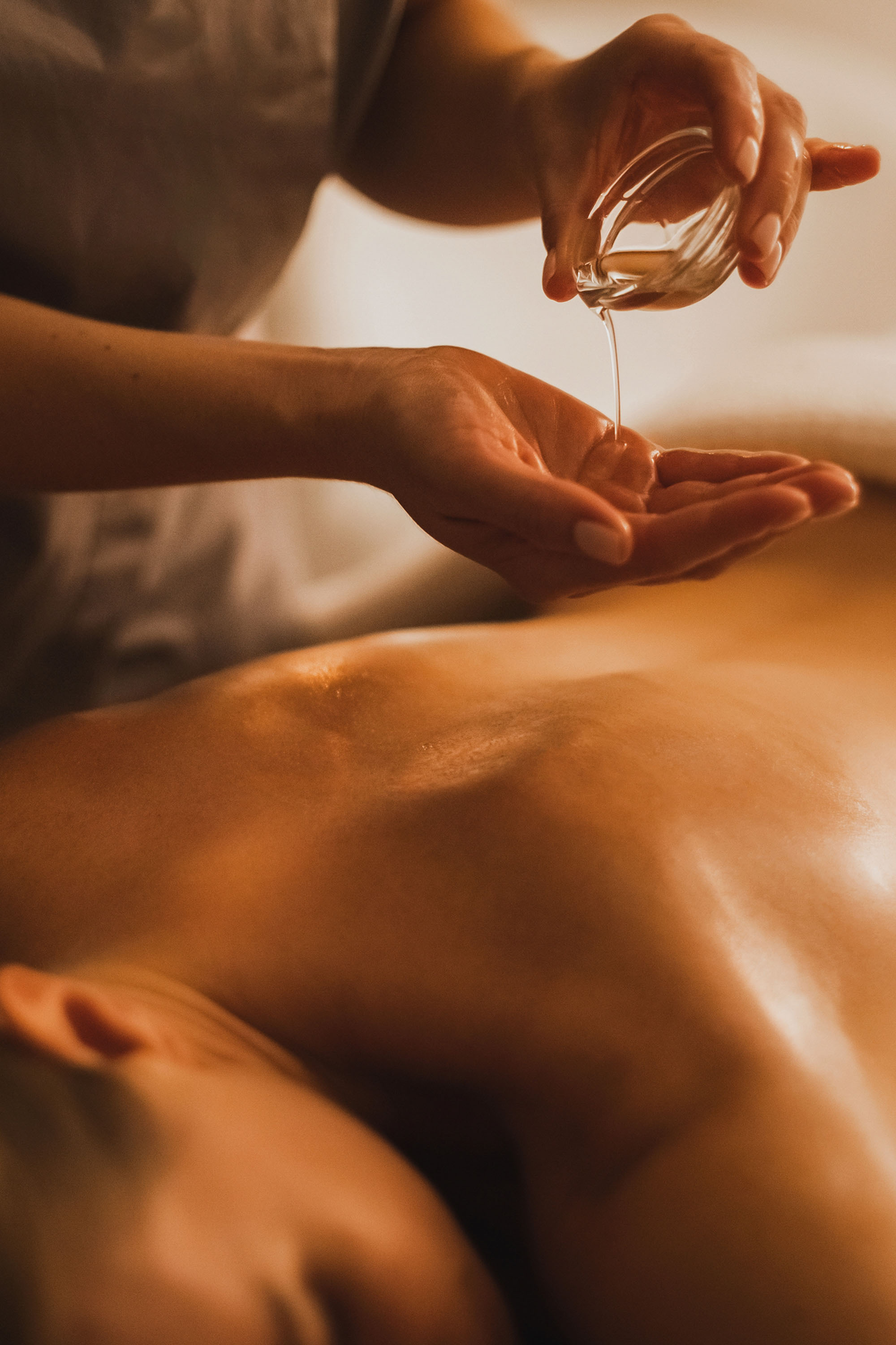 A woman getting a massage