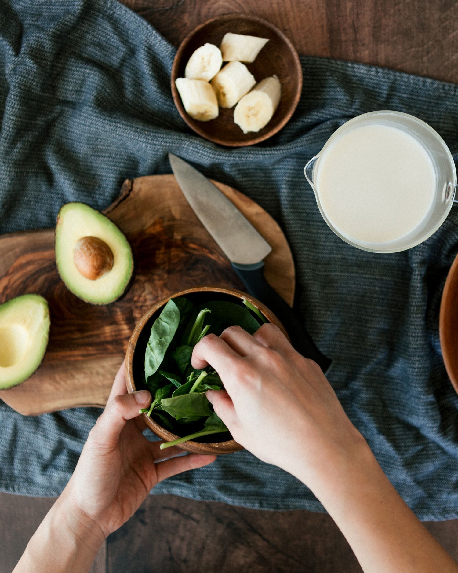A Display of a Mix of Healthy Ingredients to Make A Smoothie