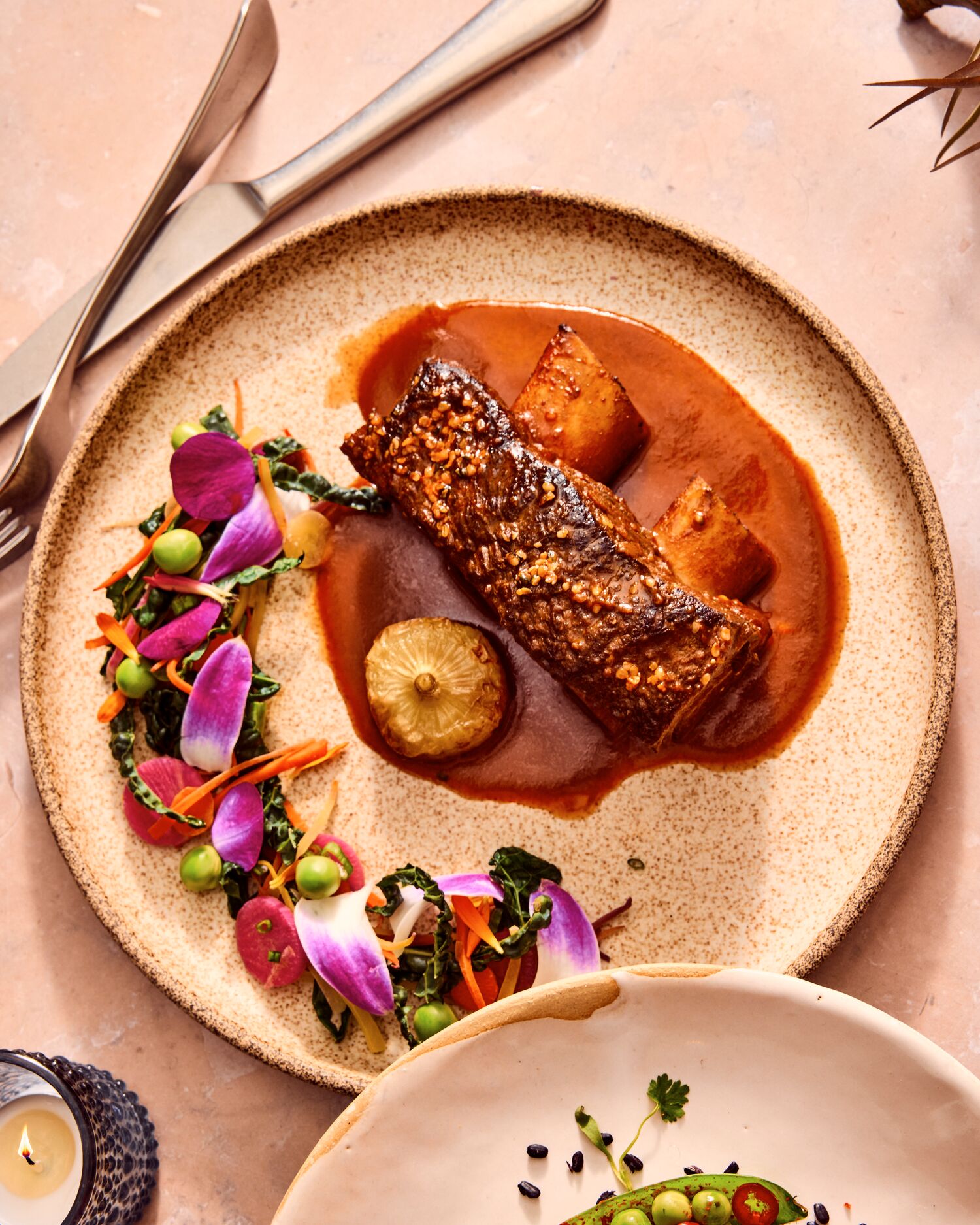 A plate of southwestern food
