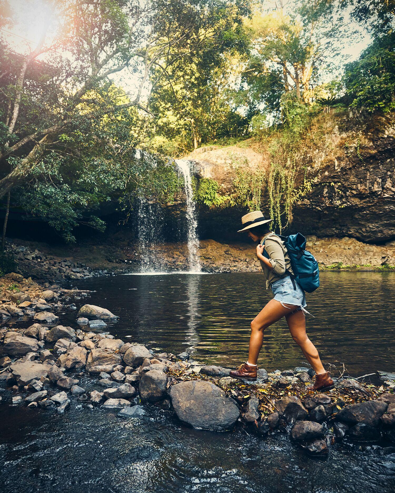 Woman Hiking in the Berkshires