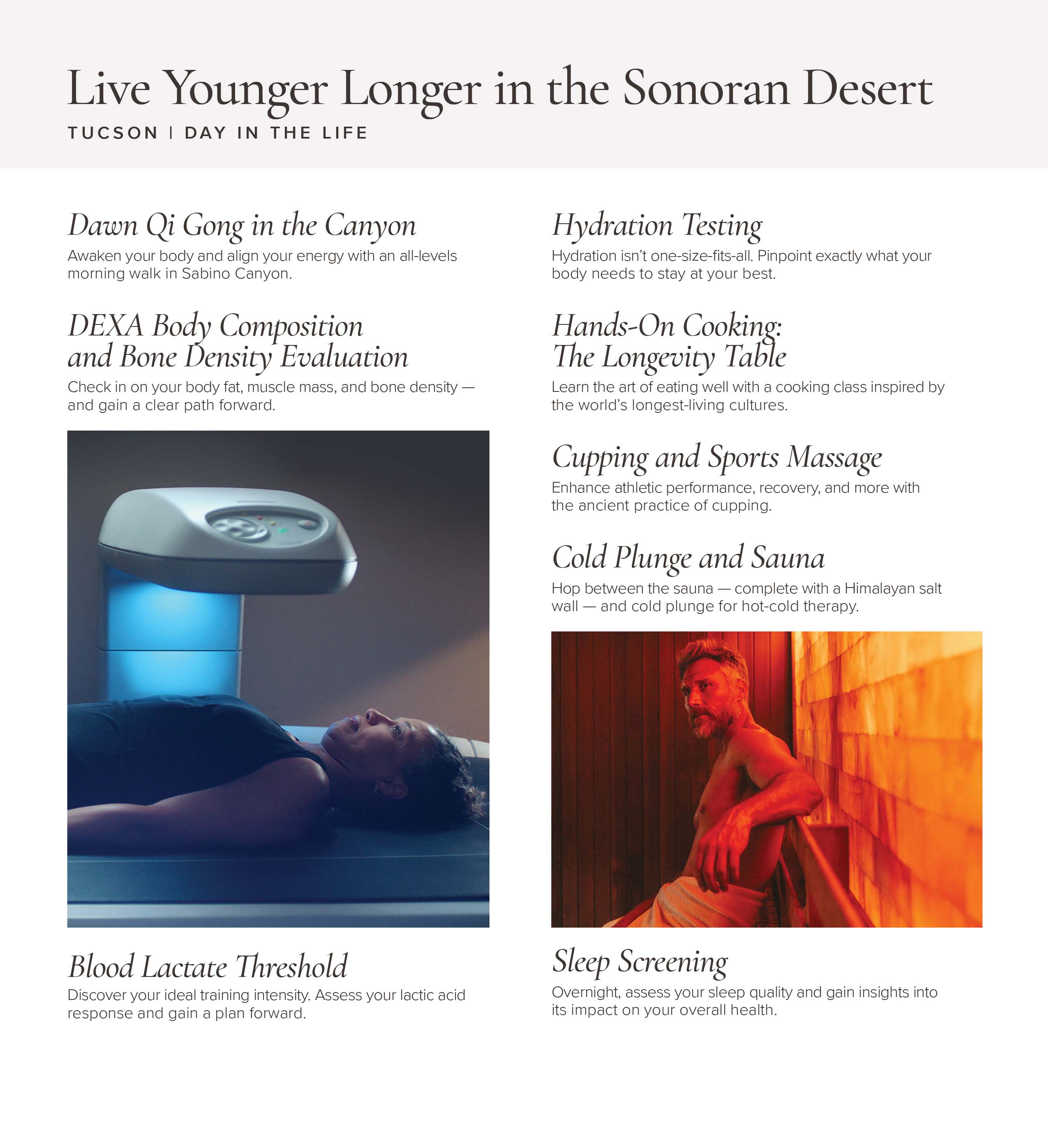 Tucson Longevity Day Sample Schedule