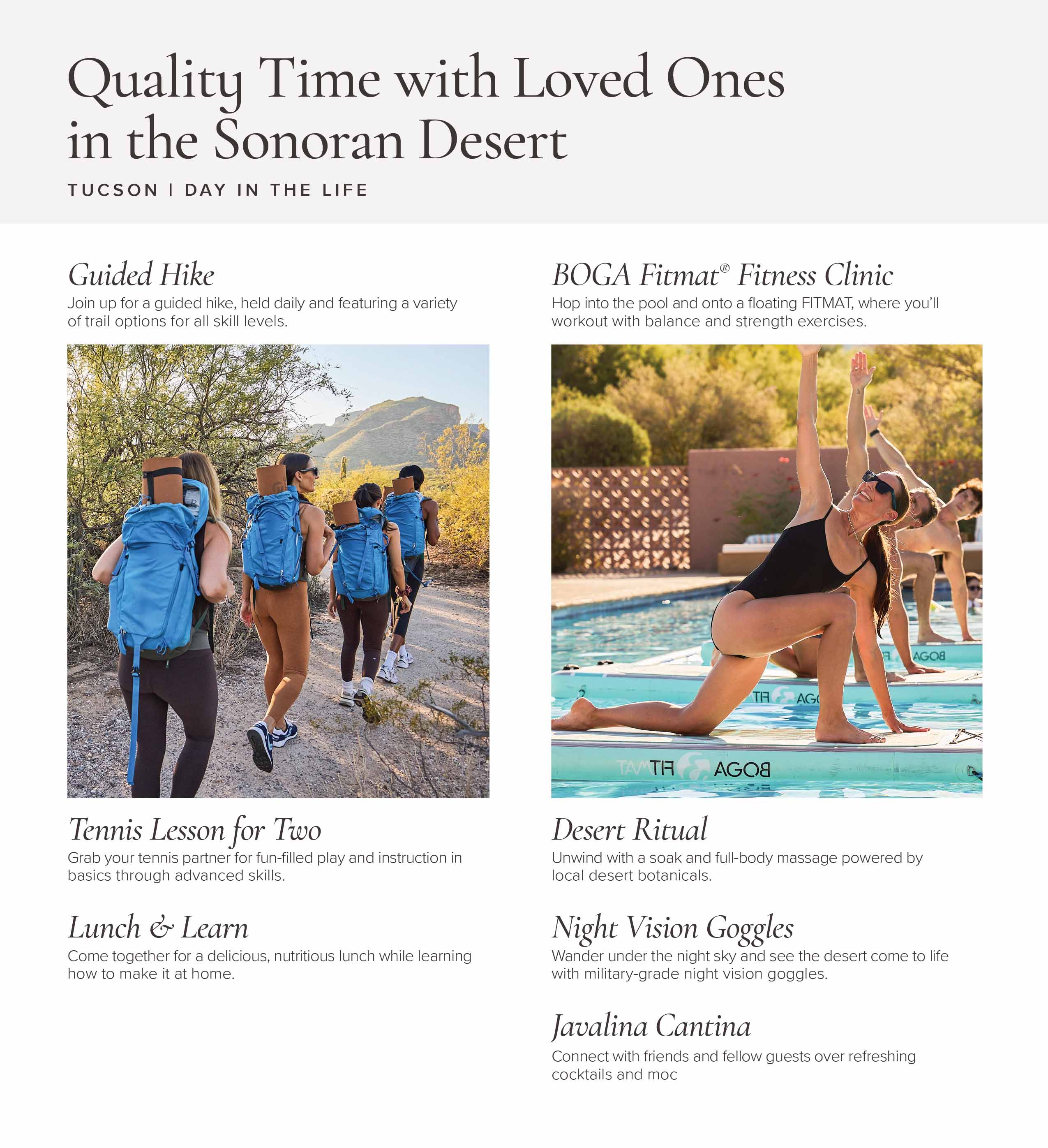 Tucson Quality Time Day Sample Schedule