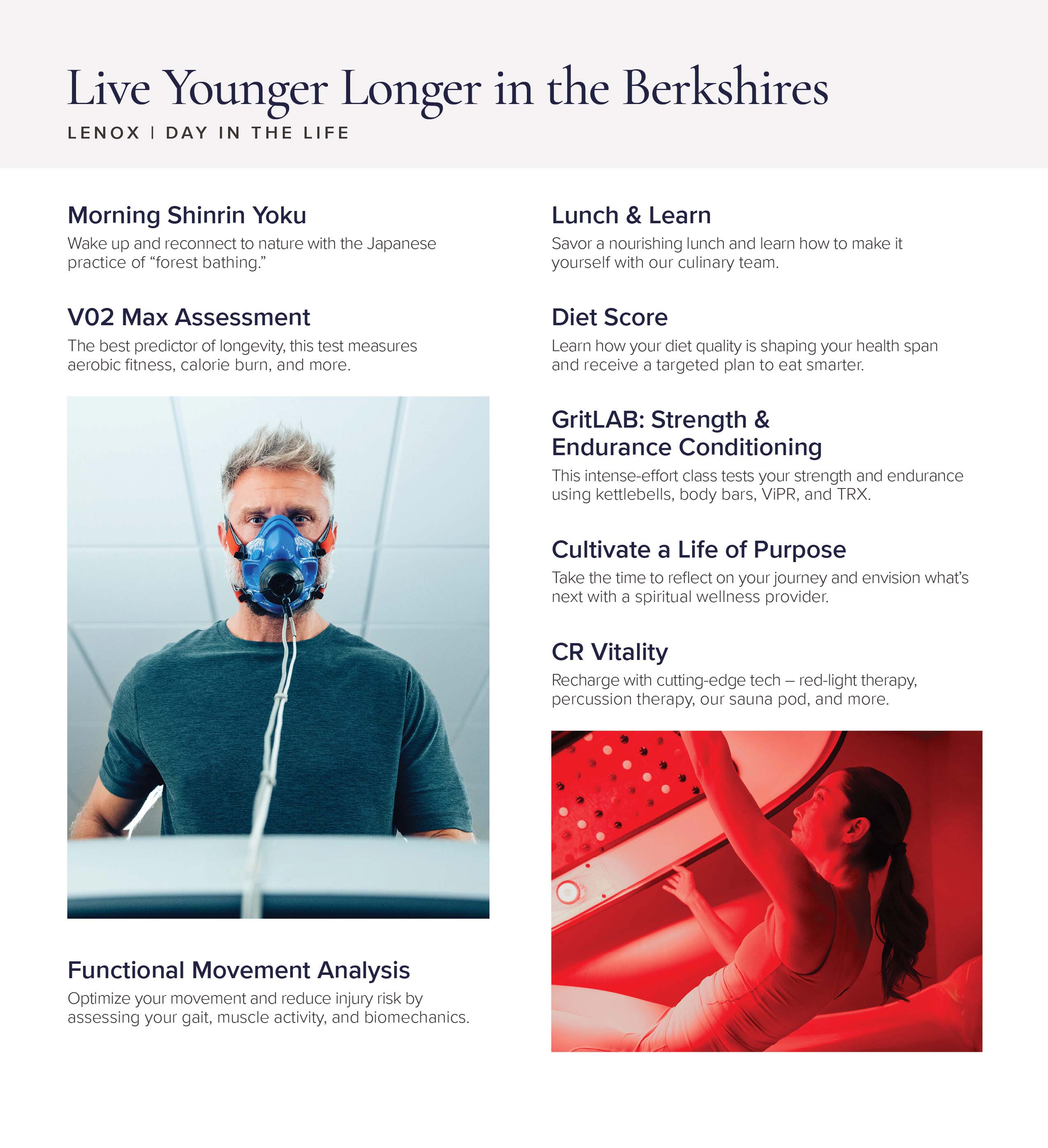 Lenox Longevity Day Sample Schedule