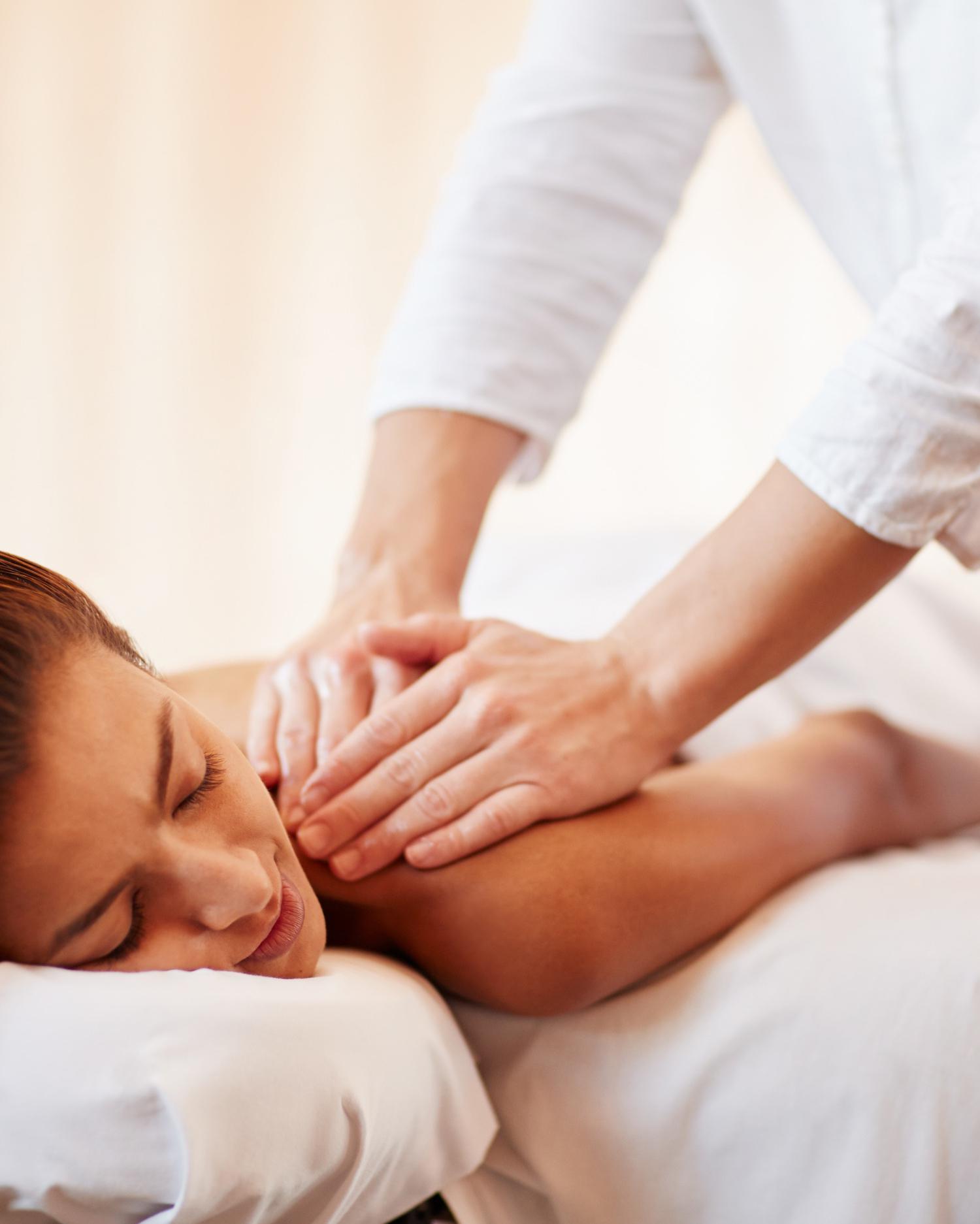 Woman enjoying a Canyon Ranch Massage