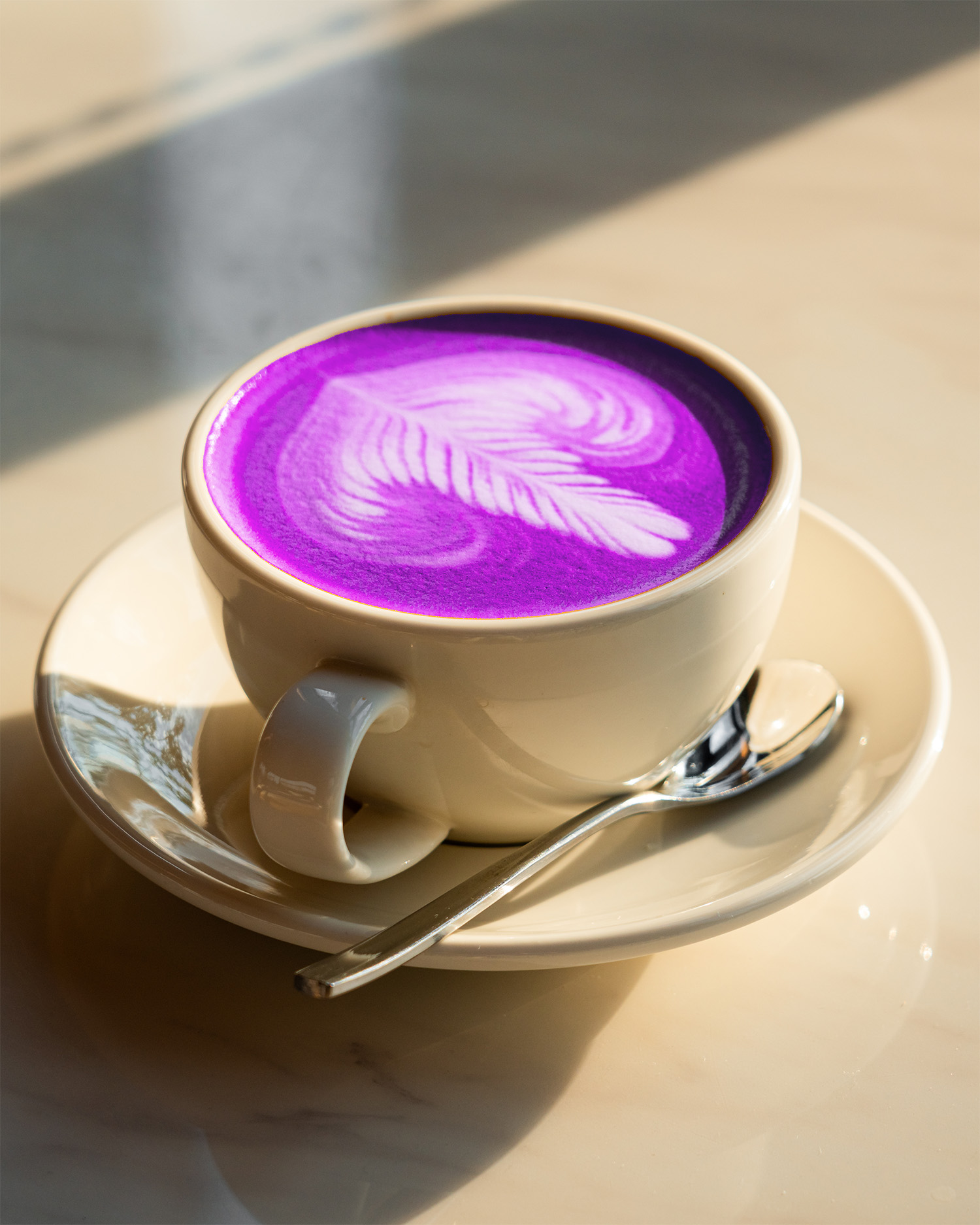 Purple Sweet Potato Cappuccino