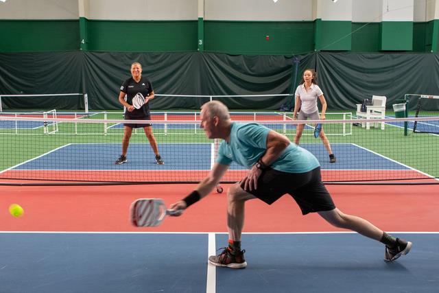 a woman playing tennis
