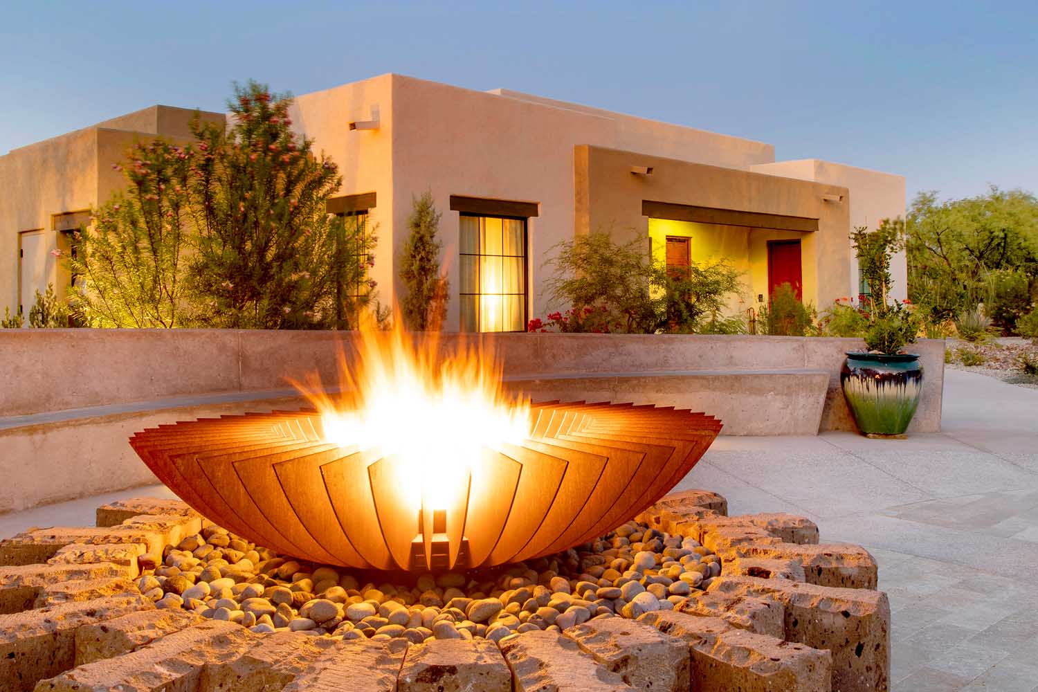The reserve firepit at Canyon Ranch