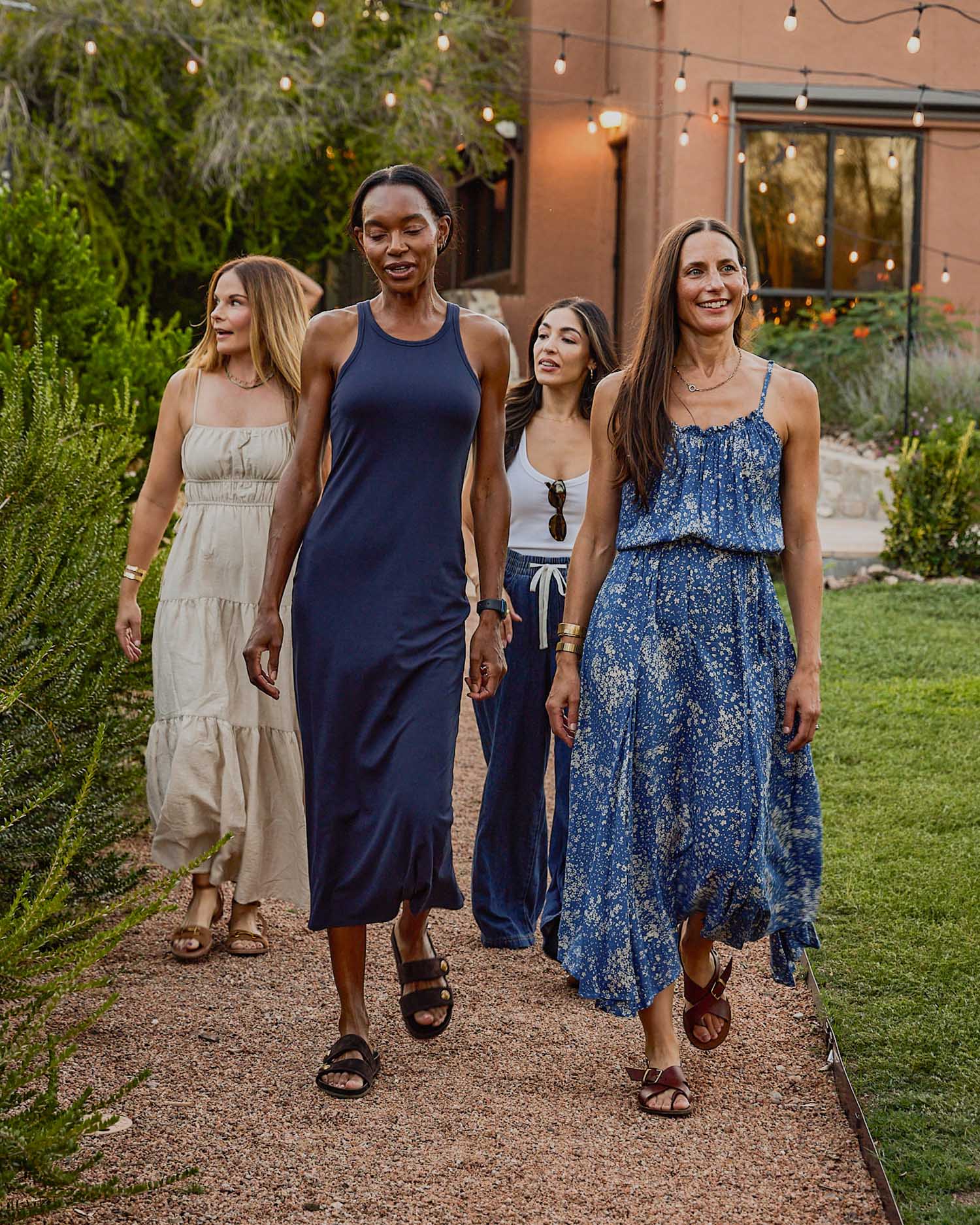 A group of women walking outdoors at Canyon Ranch