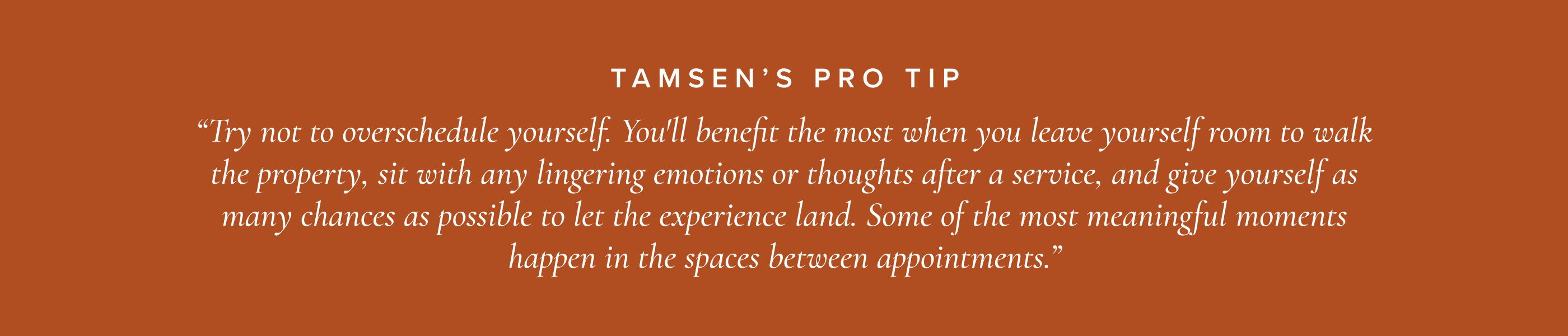 Pro Tip Tamsen Fadal Quote 