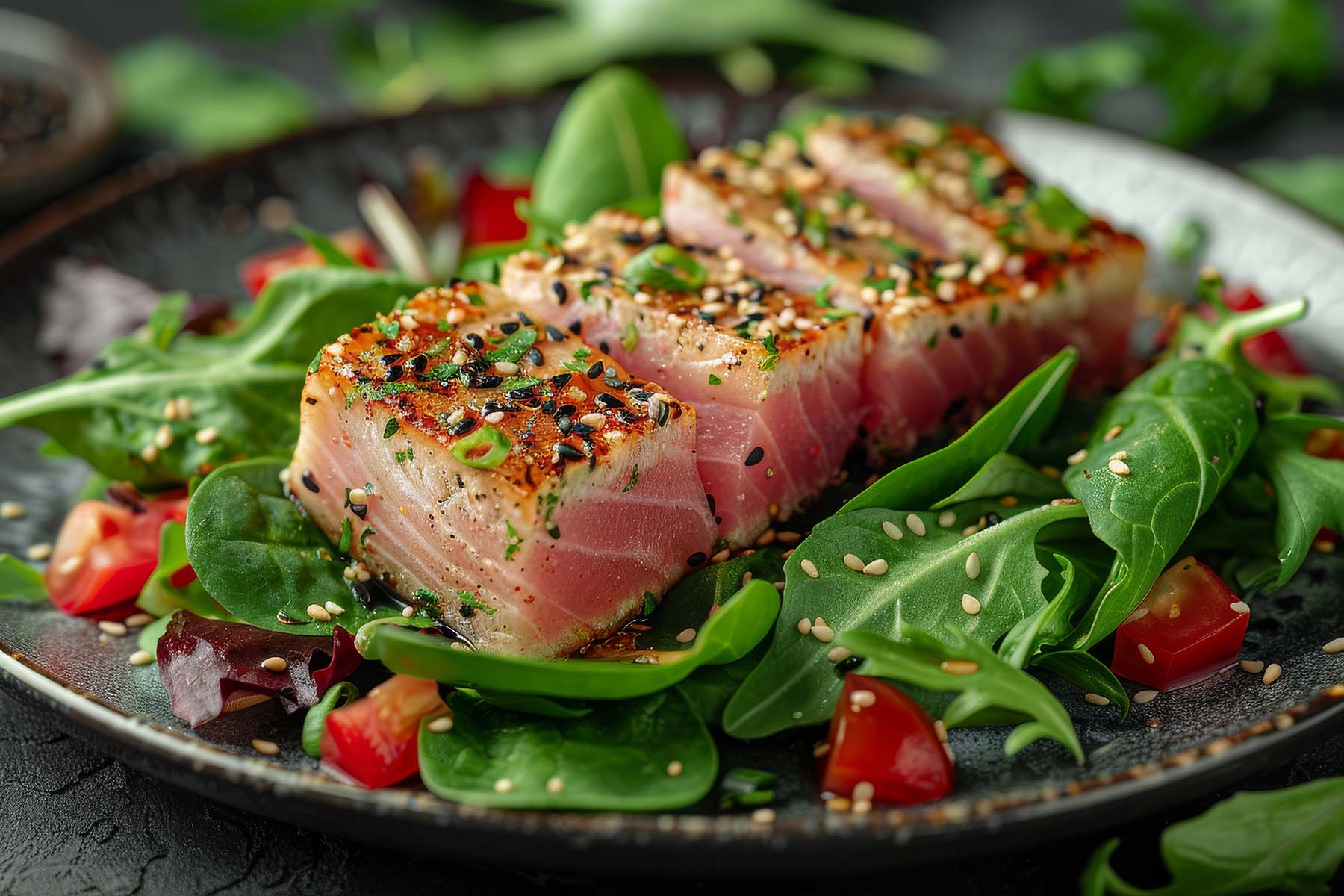 Sichuan Peppercorn Crusted Tuna Salad 
