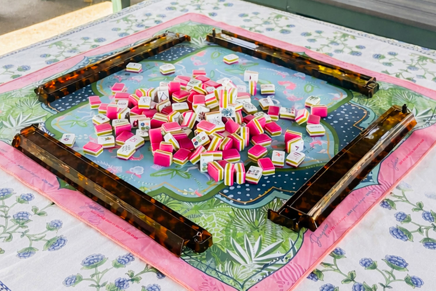 a display of Mahjong Pieces