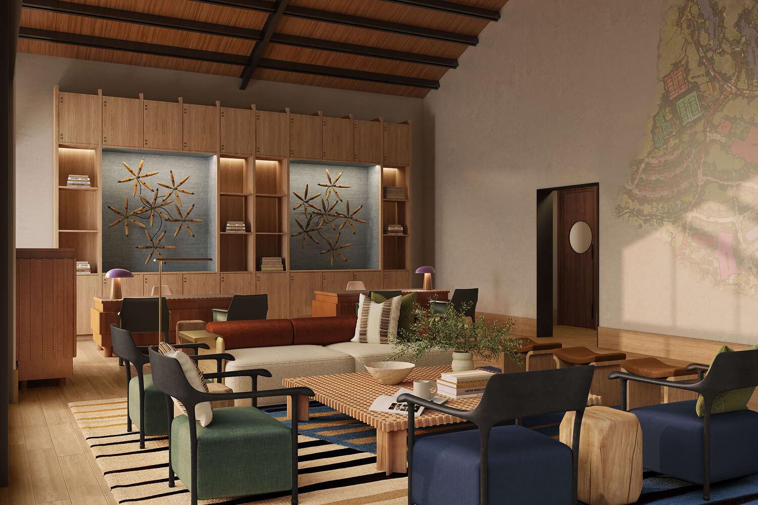 Welcome lounge at Canyon Ranch Austin