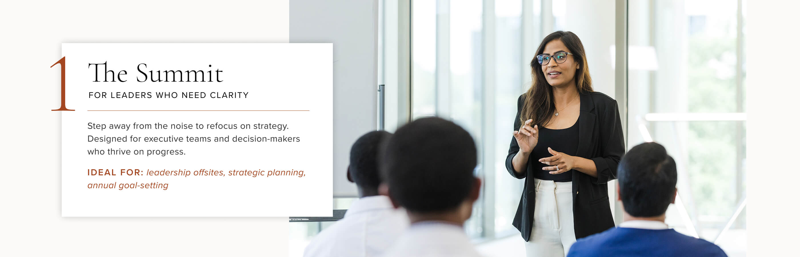 The Summit Groups Experience stay package