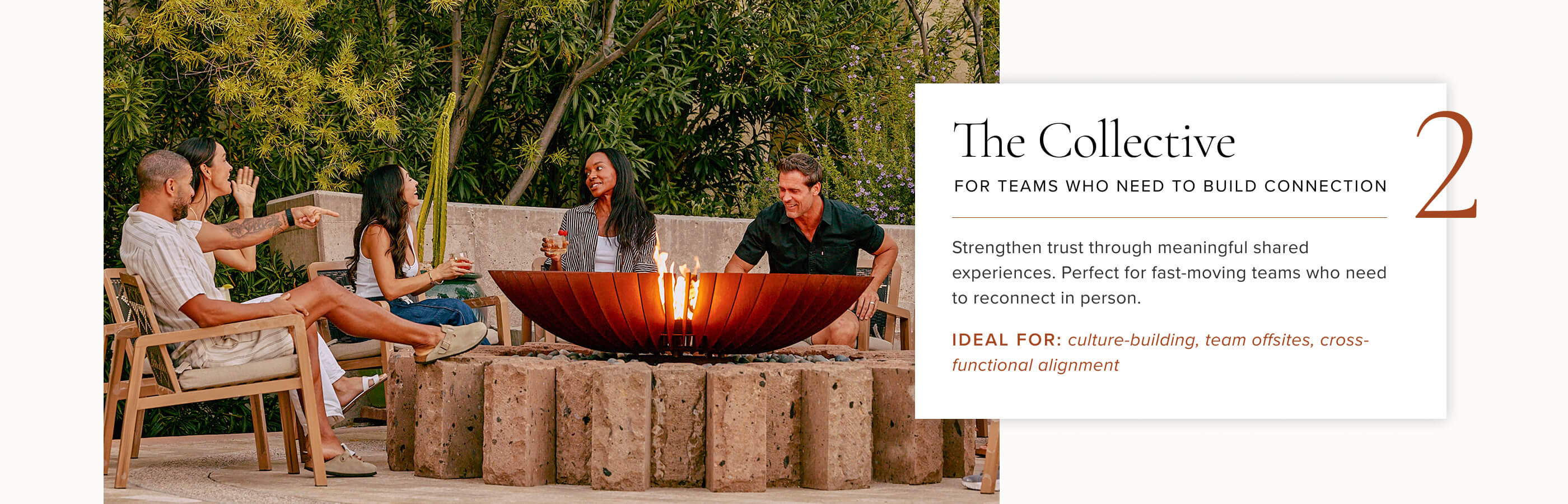 A group on a rope confidence course