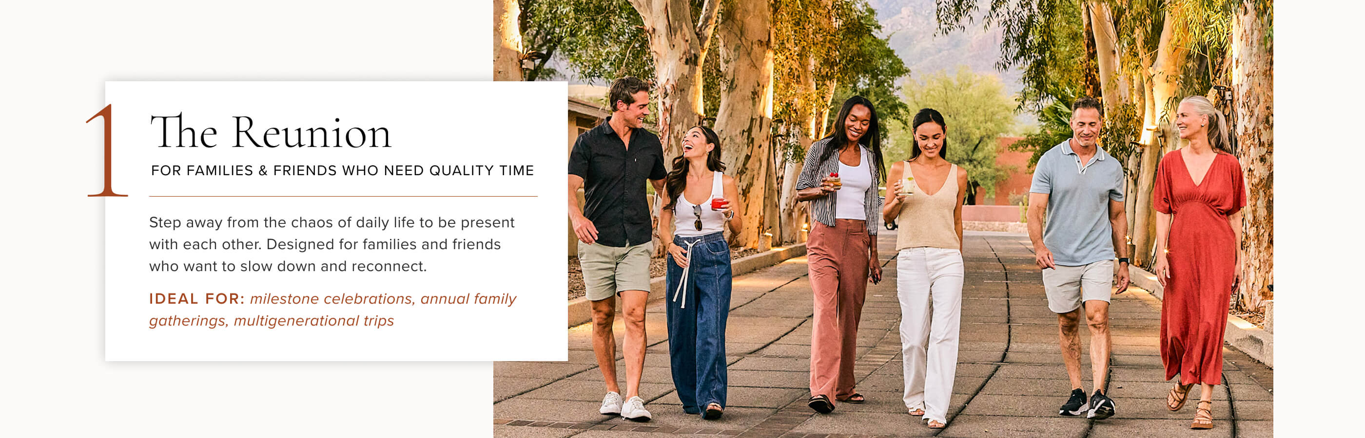 What's included in a Friends & Family reunion