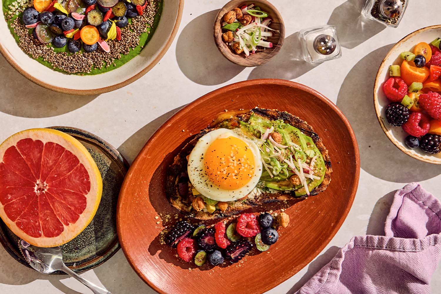 a display of healthy meals