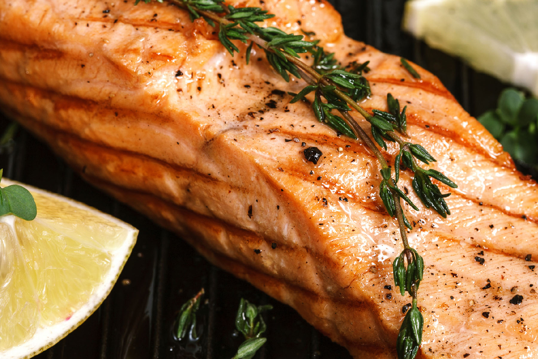 Seared Salmon with Nopales en Escabeche