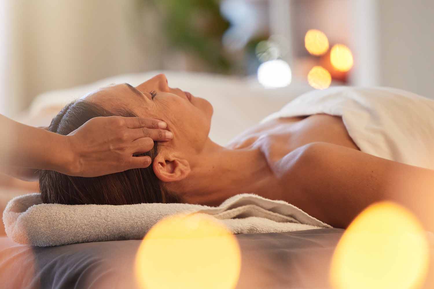 Woman Getting a Scalp Massage