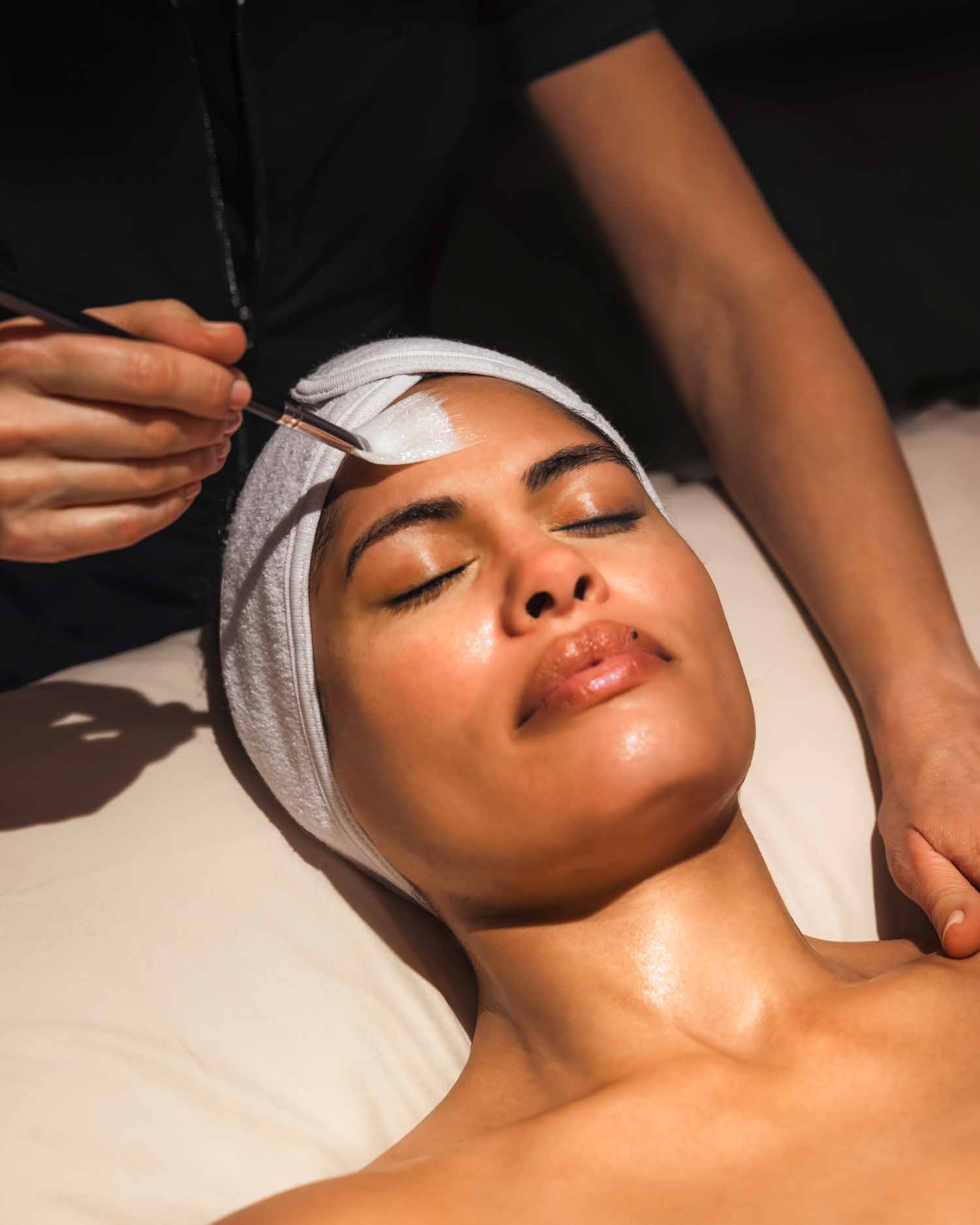 Woman Receiving a Facial 