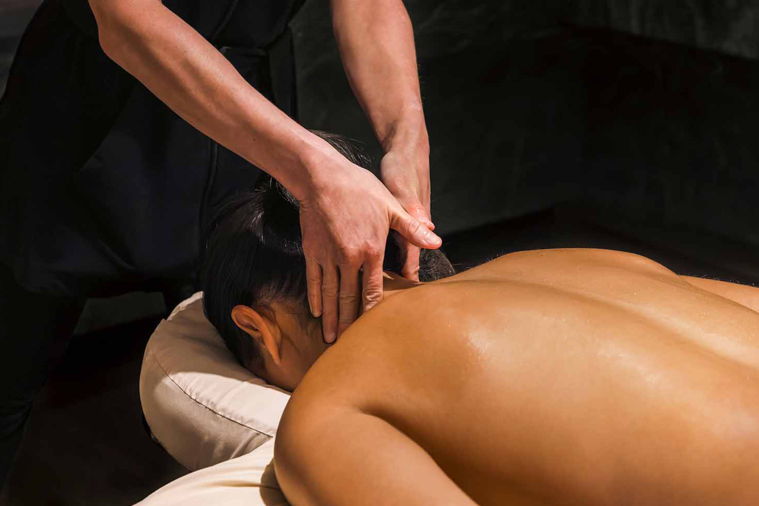 Woman Receiving a Massage