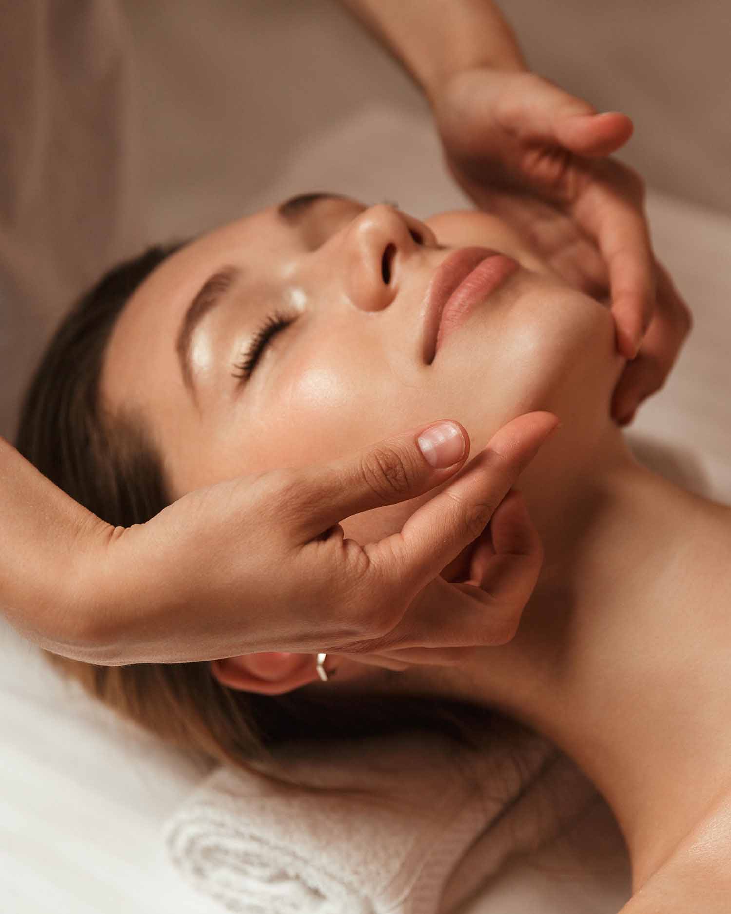 Woman Receiving a Facial