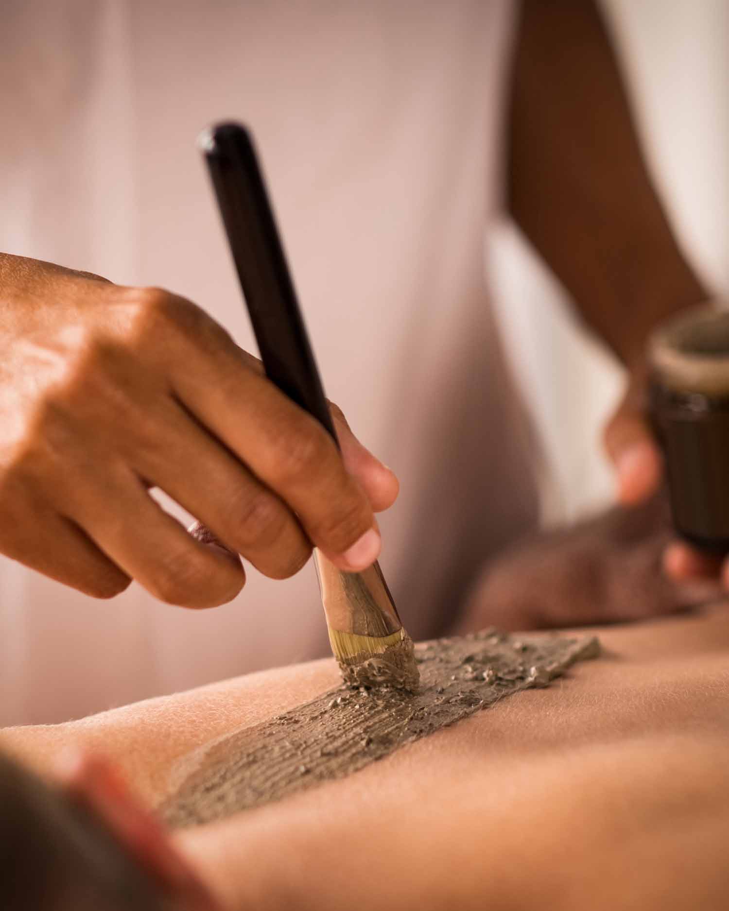 Woman Receiving a Hungarian Scrub Treatment