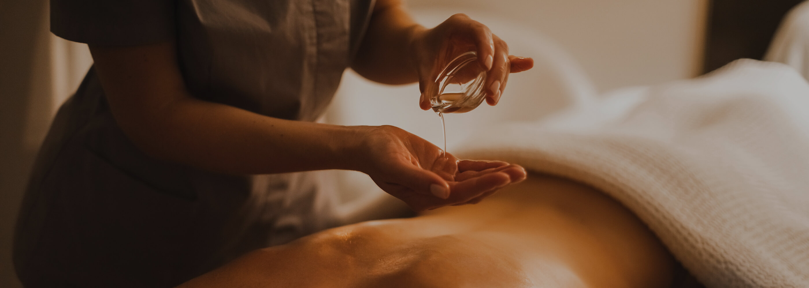 A couple getting a massage