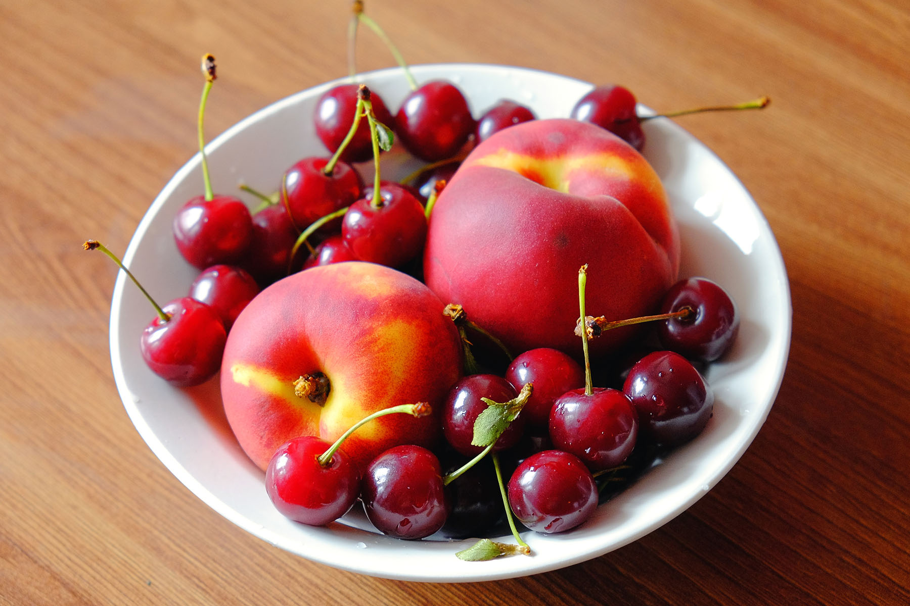 Cherry Peach Gazpacho 