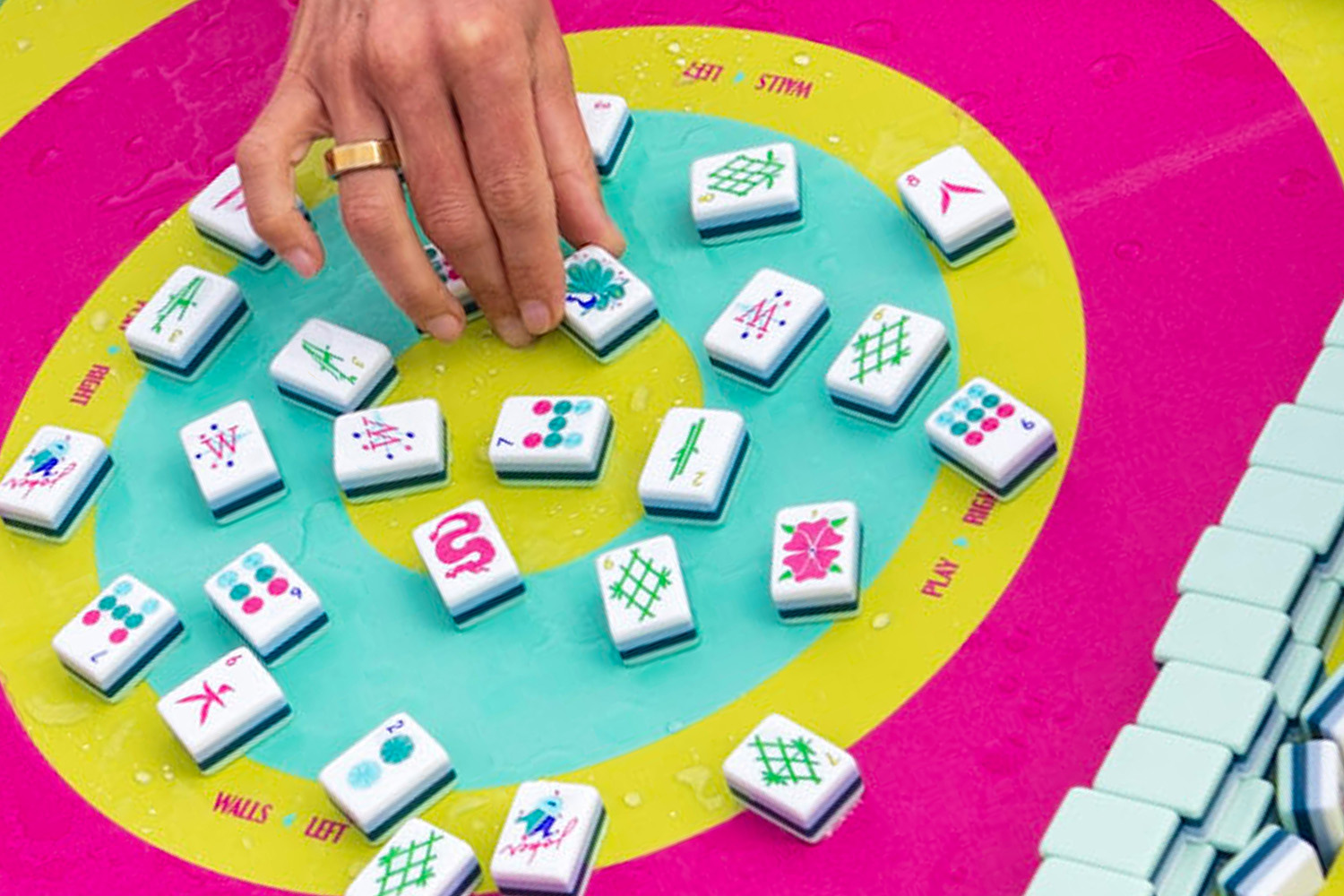 Mahjong Game Zoomed In 