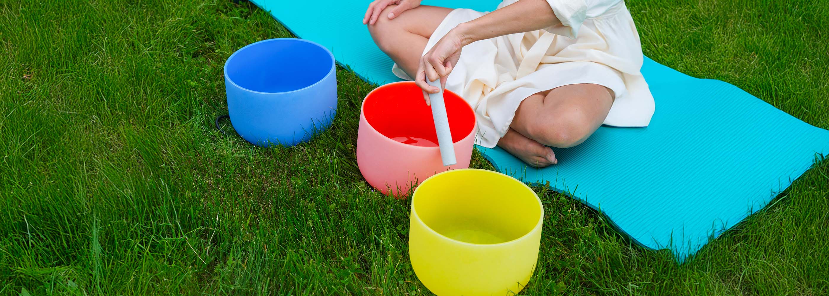 Sound Bowls in Grass