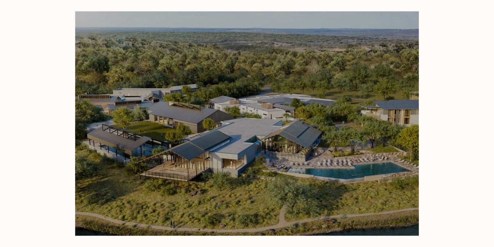 A rendering of the Austin Canyon Ranch resort