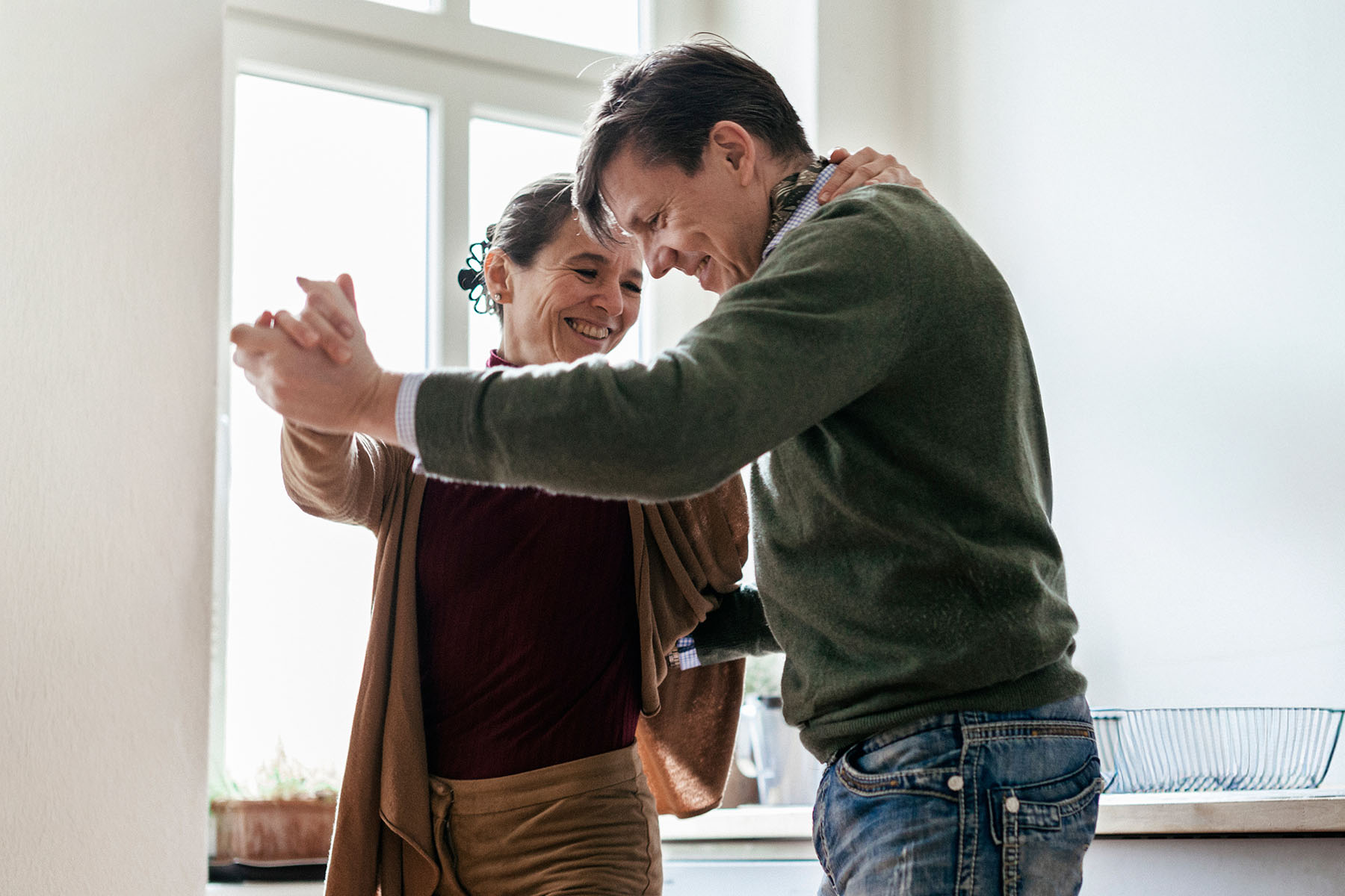  a couple dancing