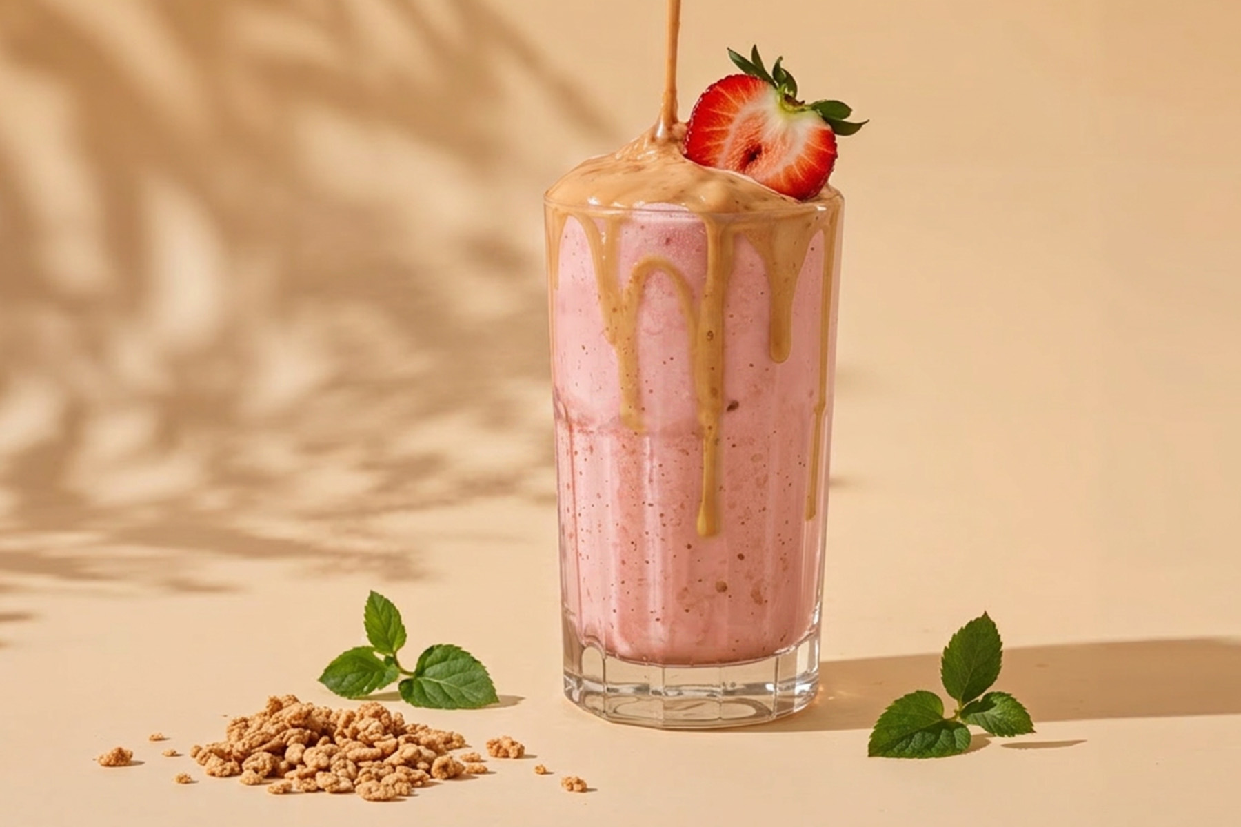 Strawberry Peanut Butter Smoothie 