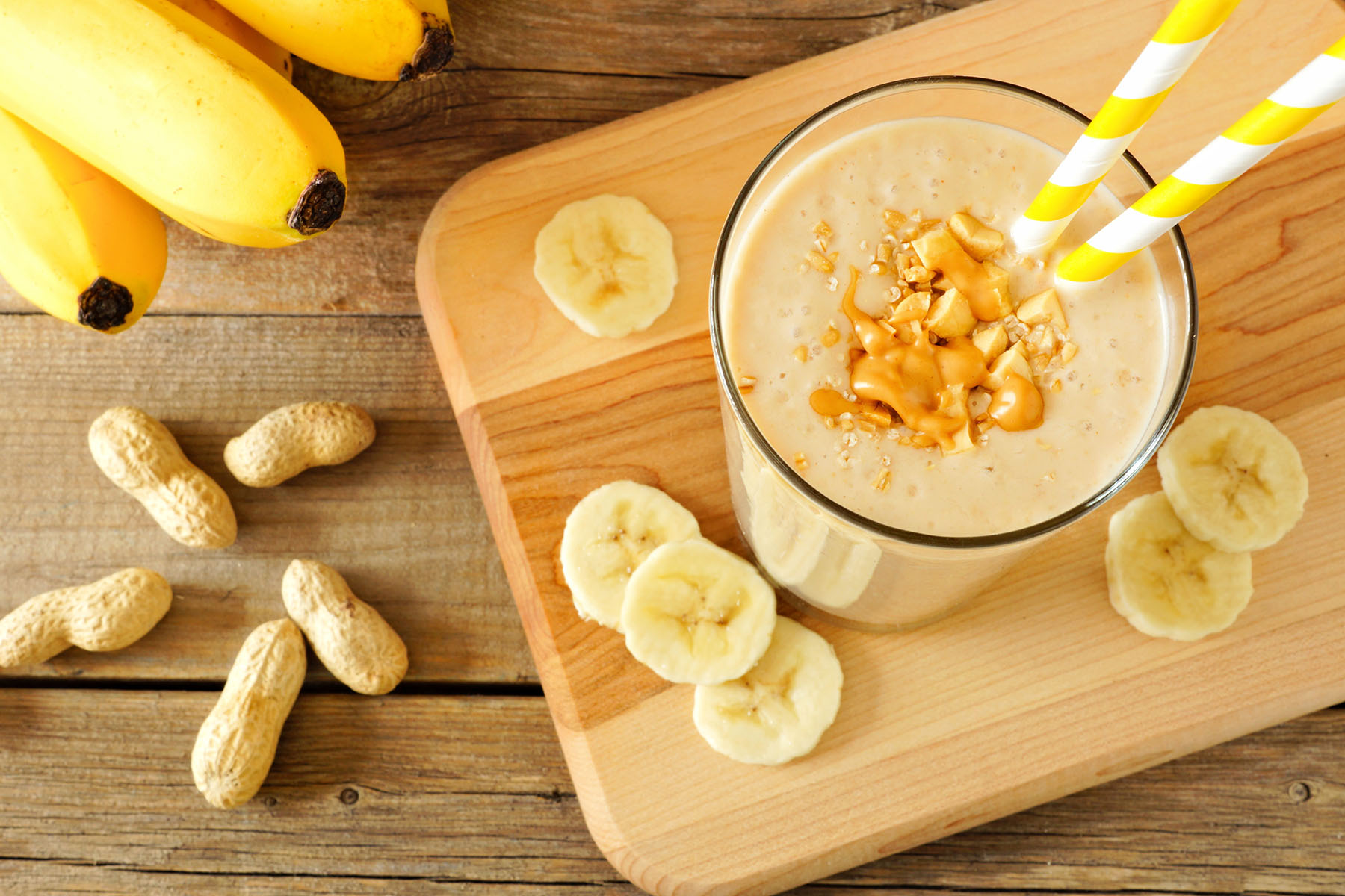 Peanut Butter Split Snack Smoothie 