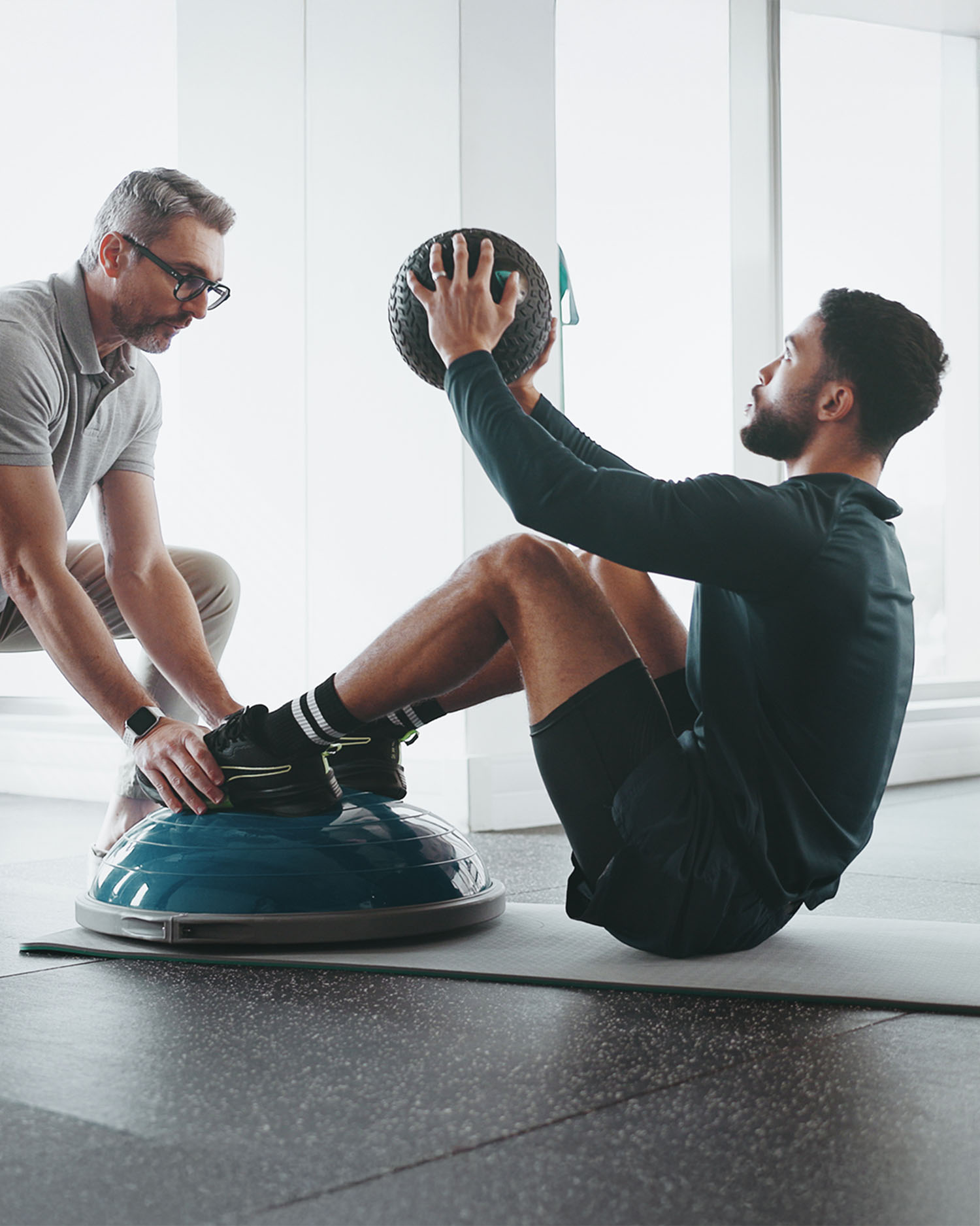 Man Training During an Integrated Movement Support Session