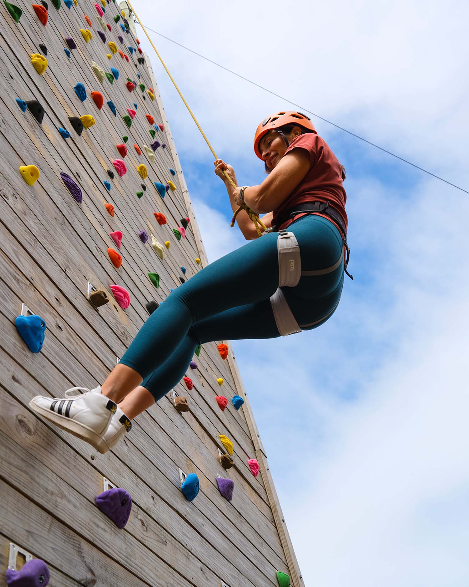 Woman on the Climbing Wall
