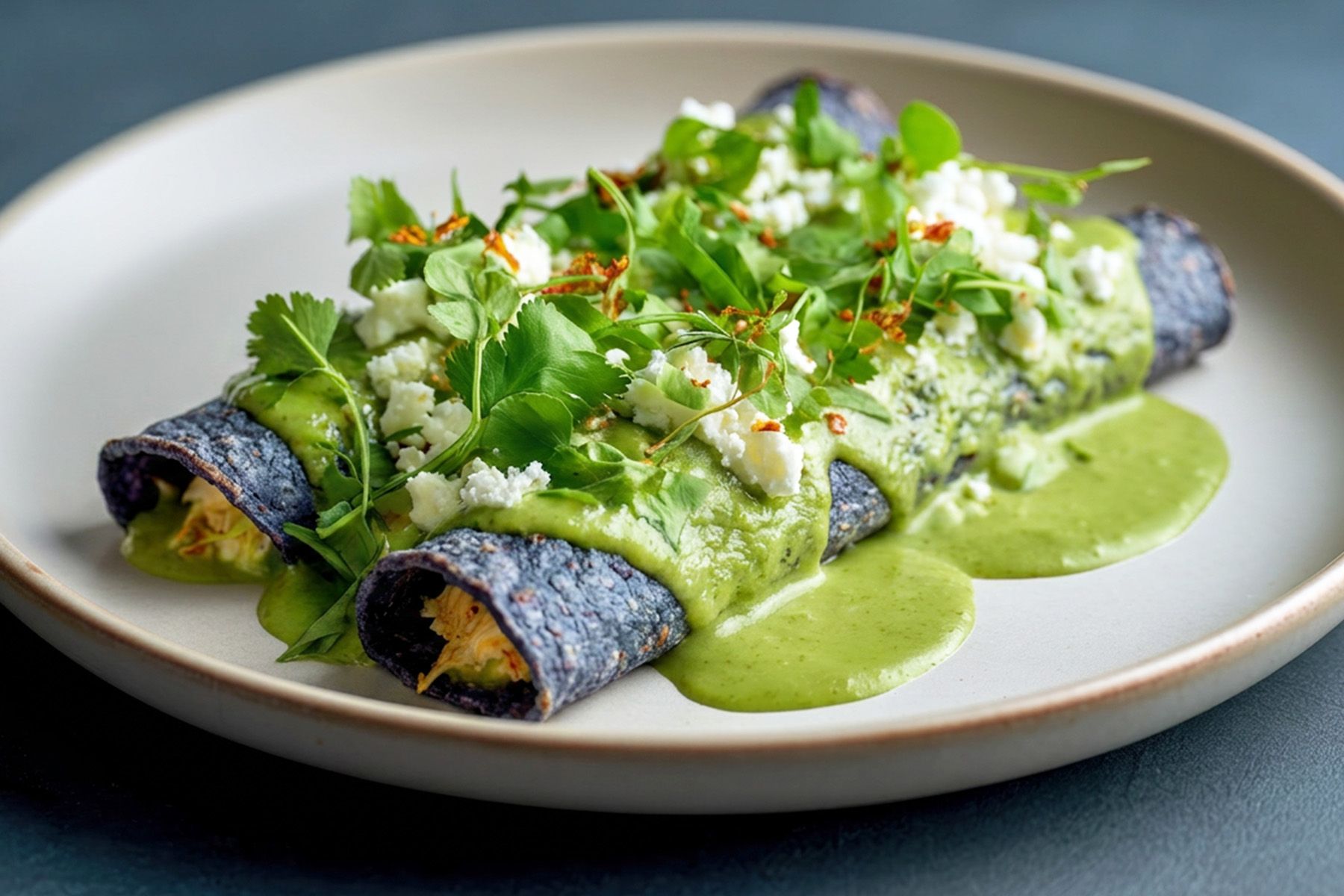 Smoked Chicken Enchiladas 