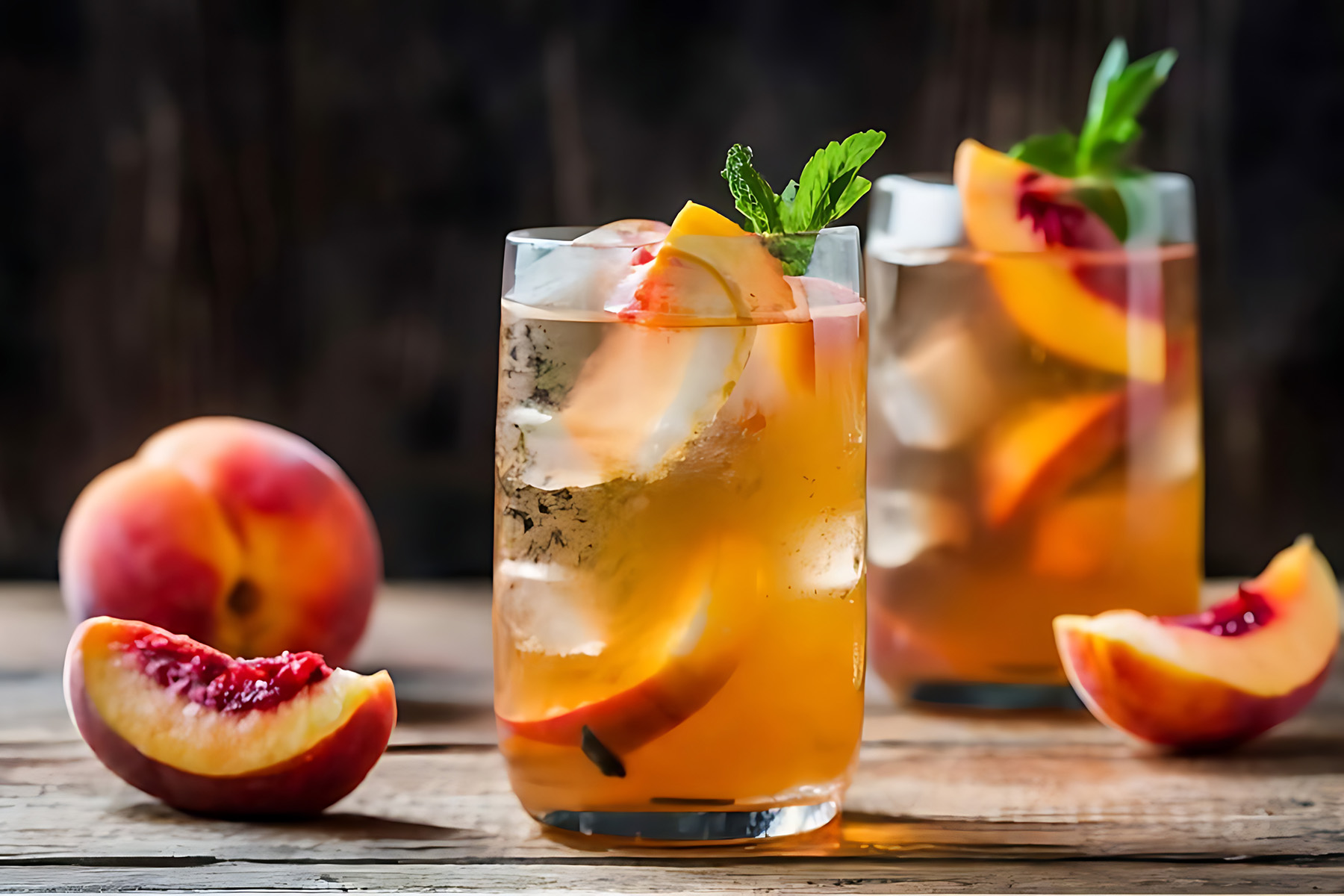 Green Tea Peach Spritzer 