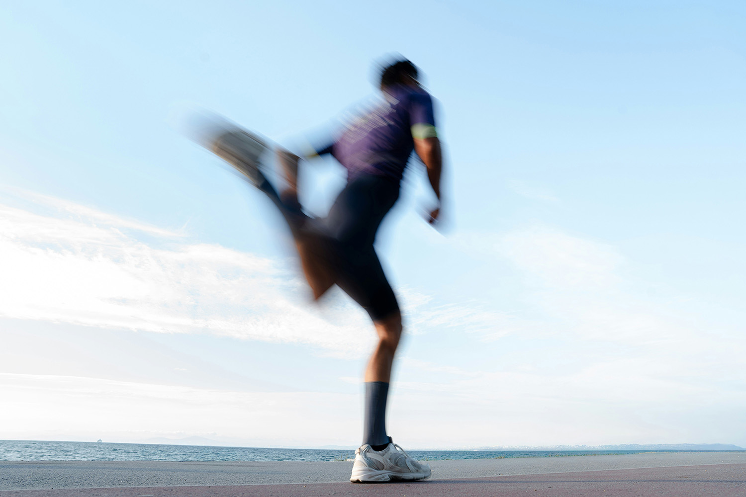 a woman running
