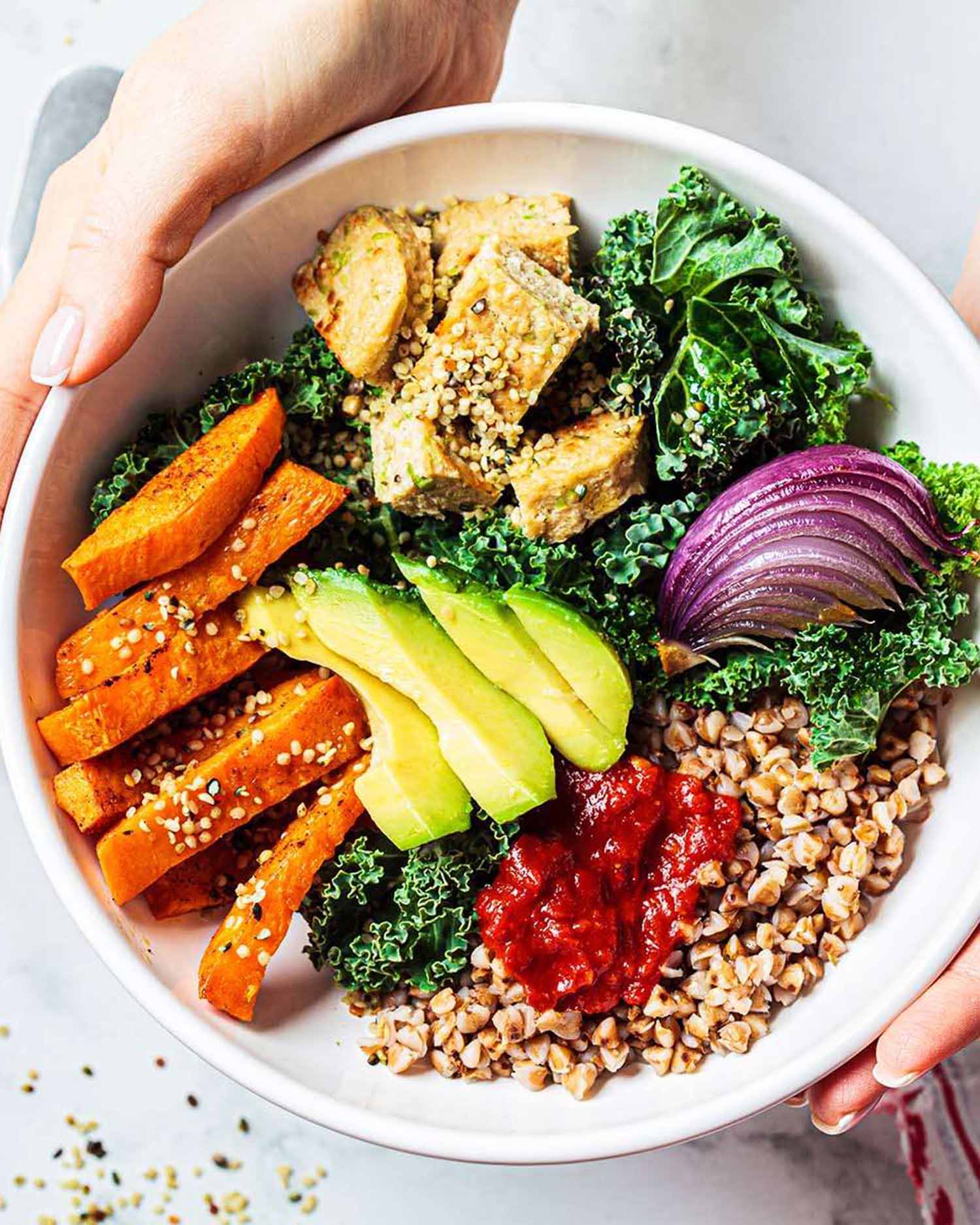 a bowl of healthy food