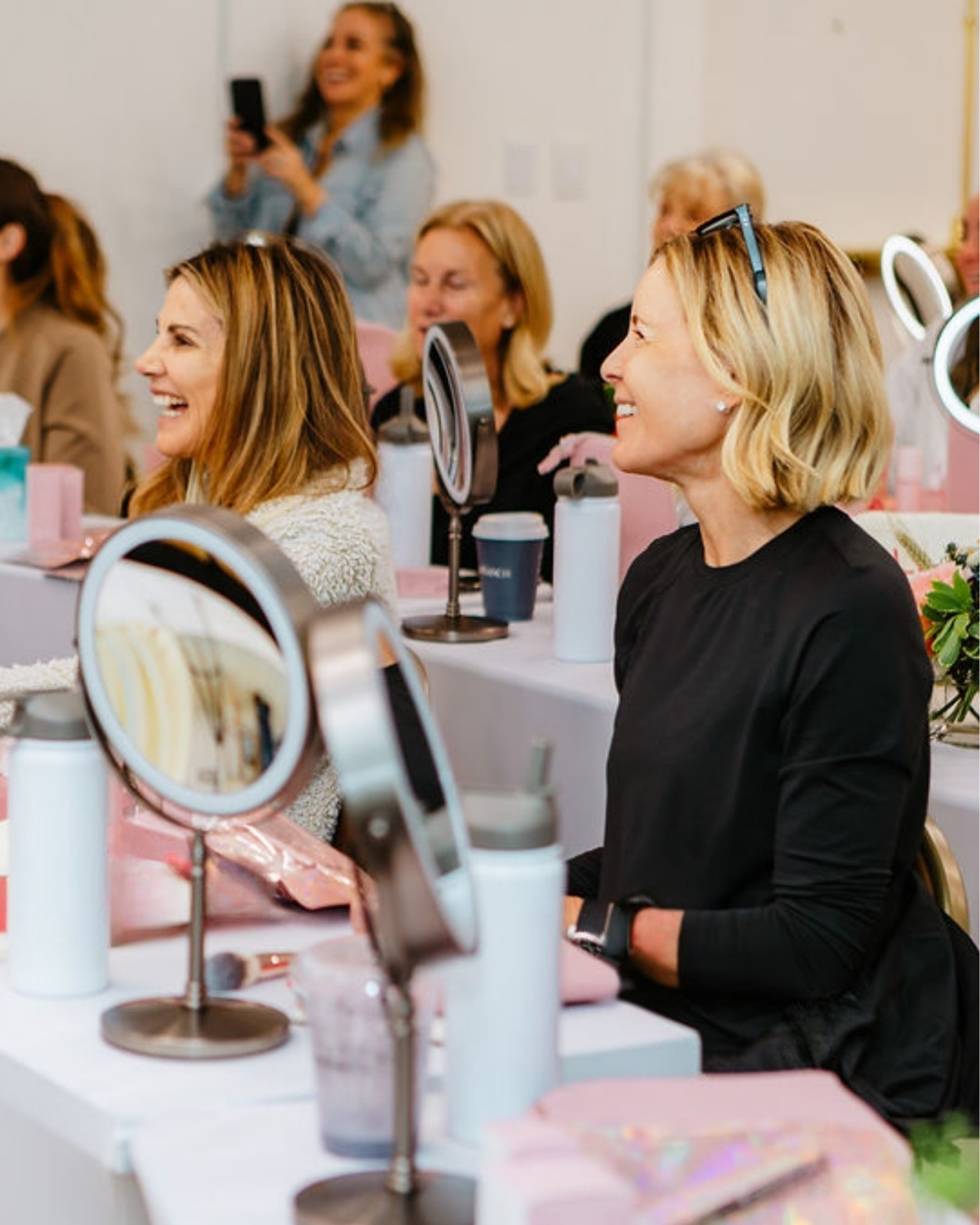Group skincare talk