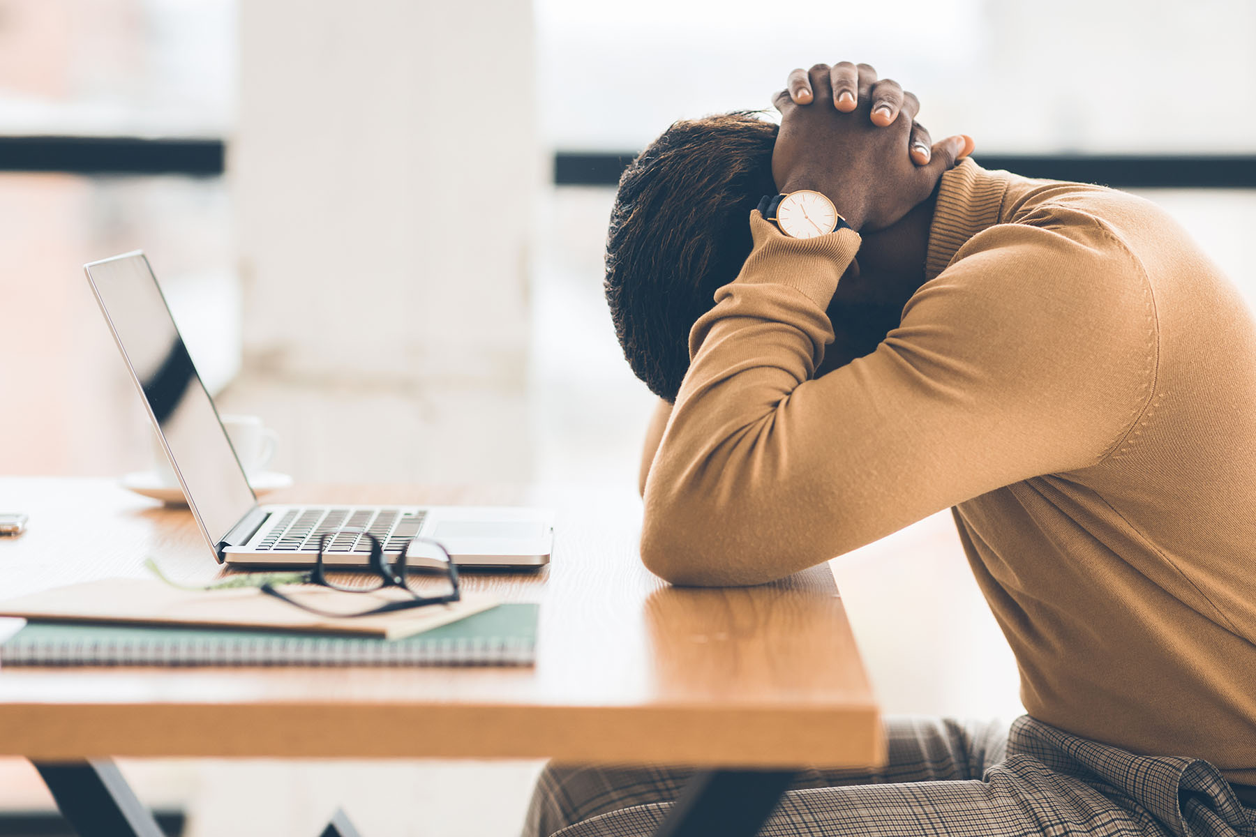  a man stressing out