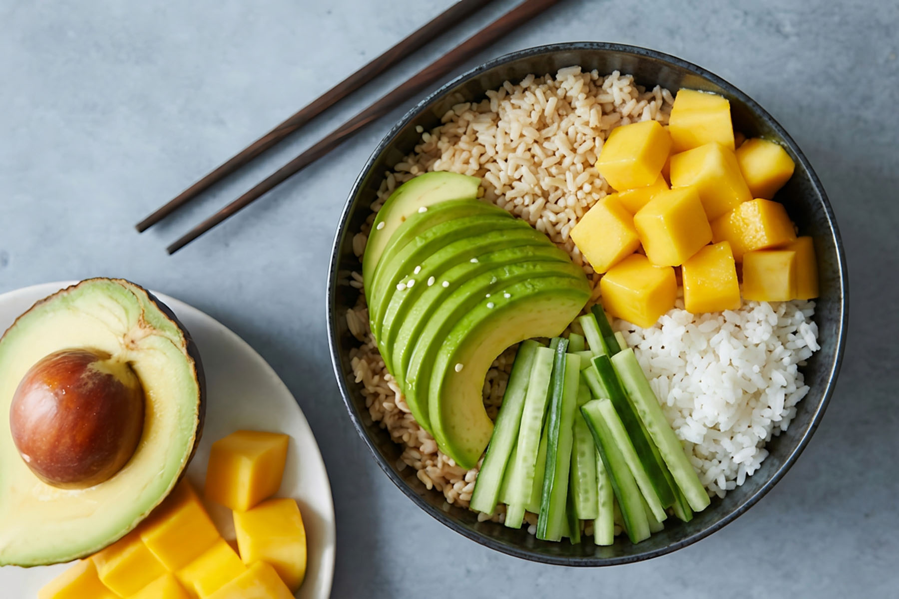 Mango, Avocado & Cucumber Grain Bowl 