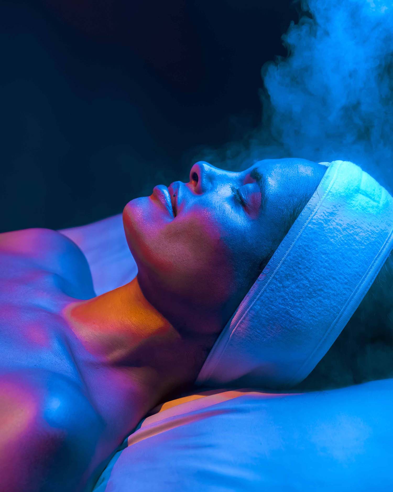 Woman Enjoying a Facial 