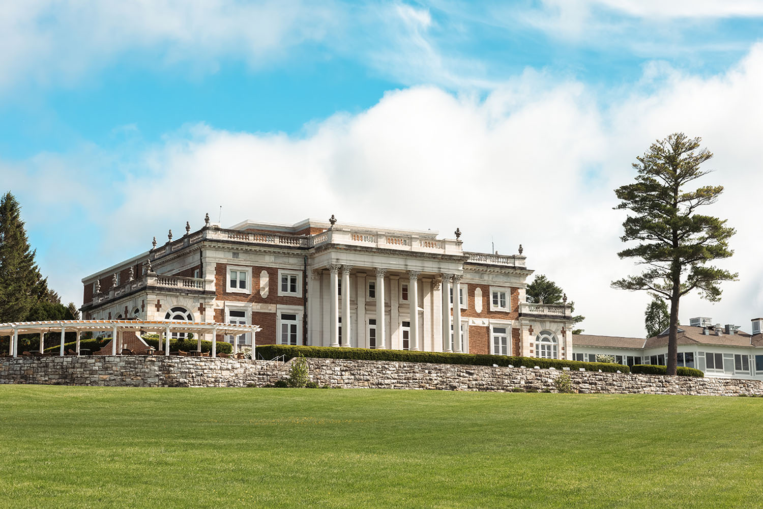 the great lawn at Canyon Ranch Lenox