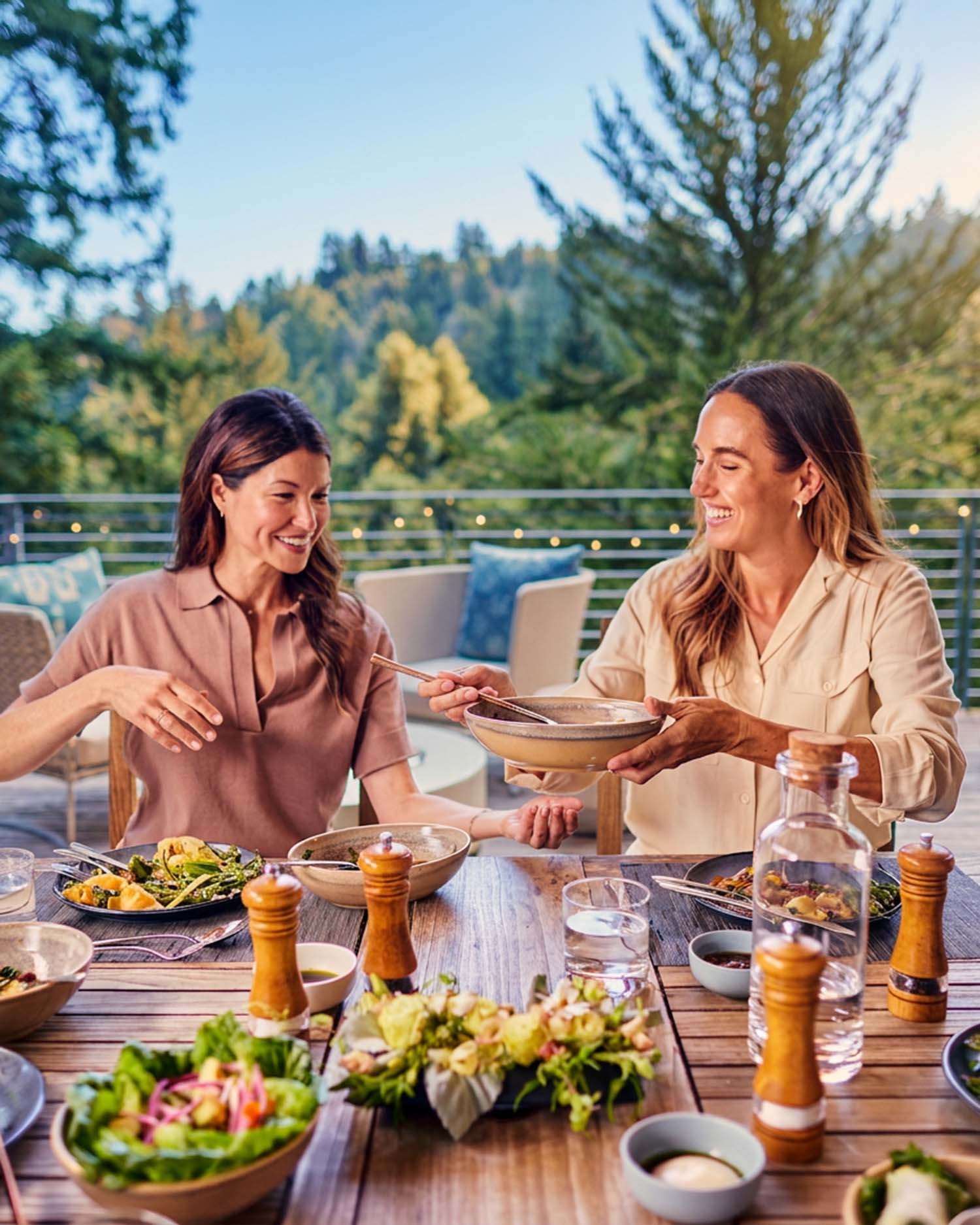 a group sitting at the Vaquero at Canyon Ranch