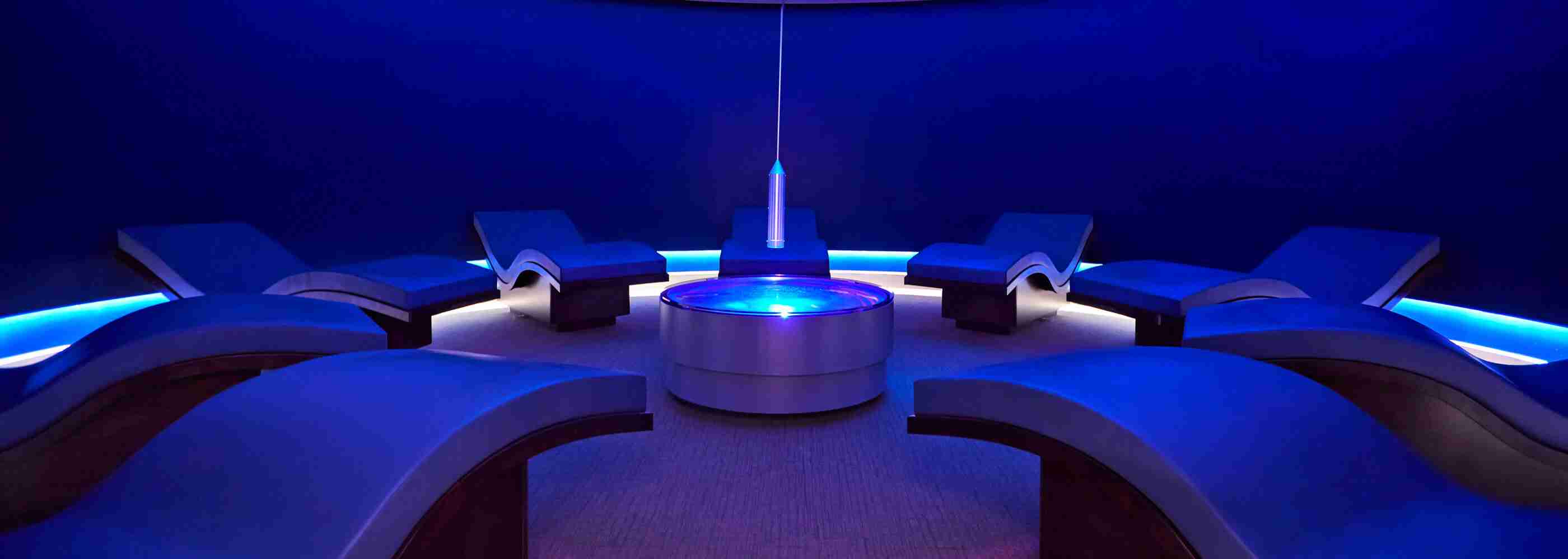 The aquavana room at Canyon Ranch Las Vegas